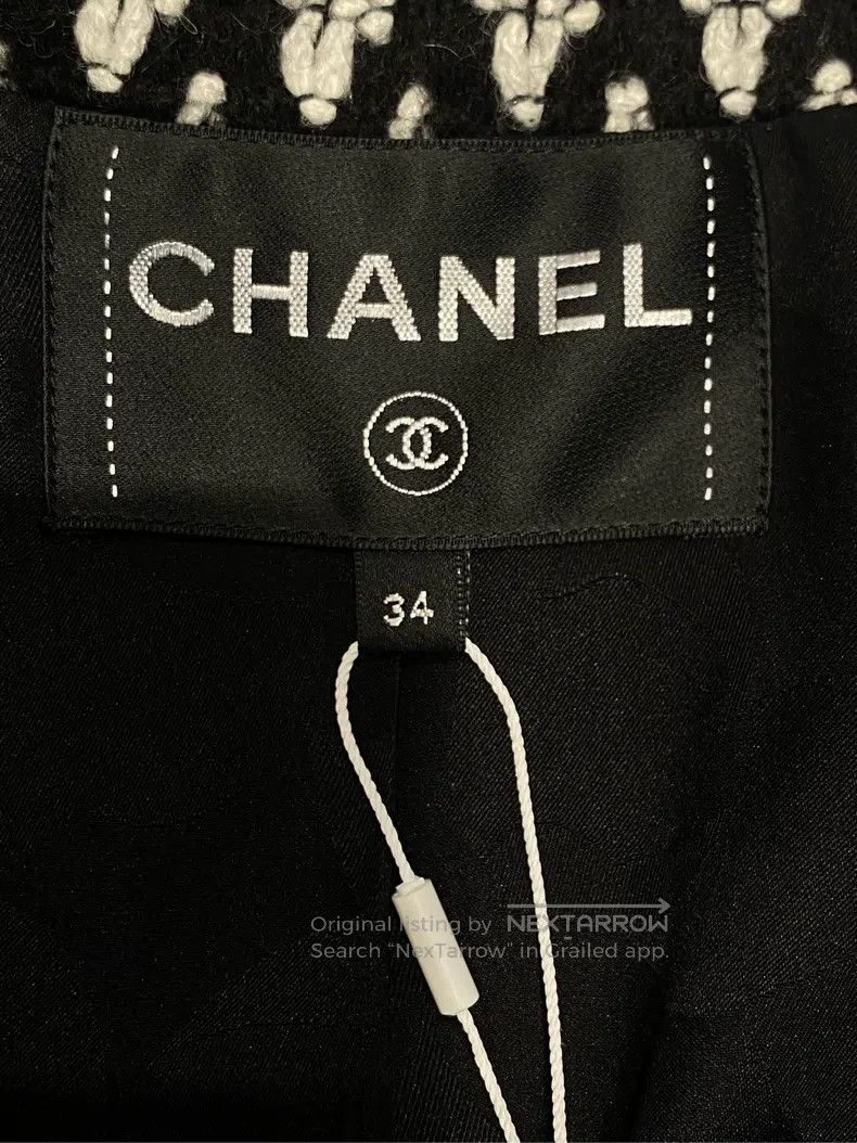 Chanel Chanel 21k silver black sequin glitter jacket Size XXS / US 00 / IT 34 - 4 Thumbnail