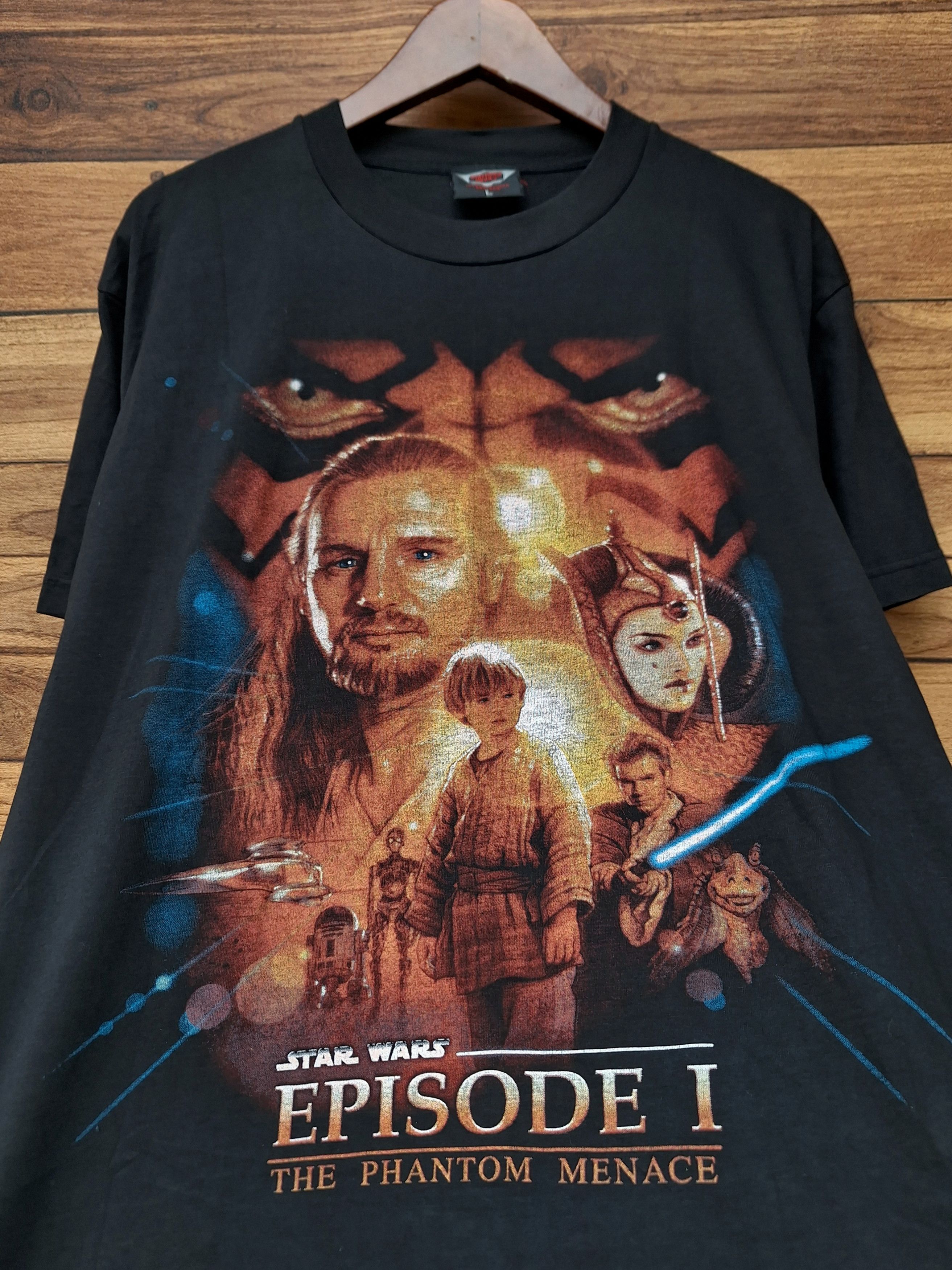 Star Wars 🔥RARE🔥 Vintage Star wars 90s episode 1 action film graphic Size US L / EU 52-54 / 3 - 3 Thumbnail