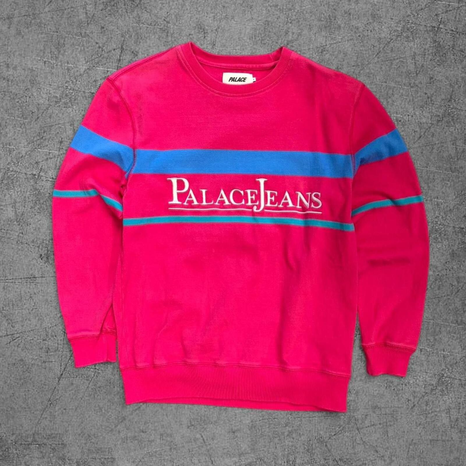 Palace Pink Palace Jeans Skate Crewneck Size US S / EU 44-46 / 1 - 1 Thumbnail