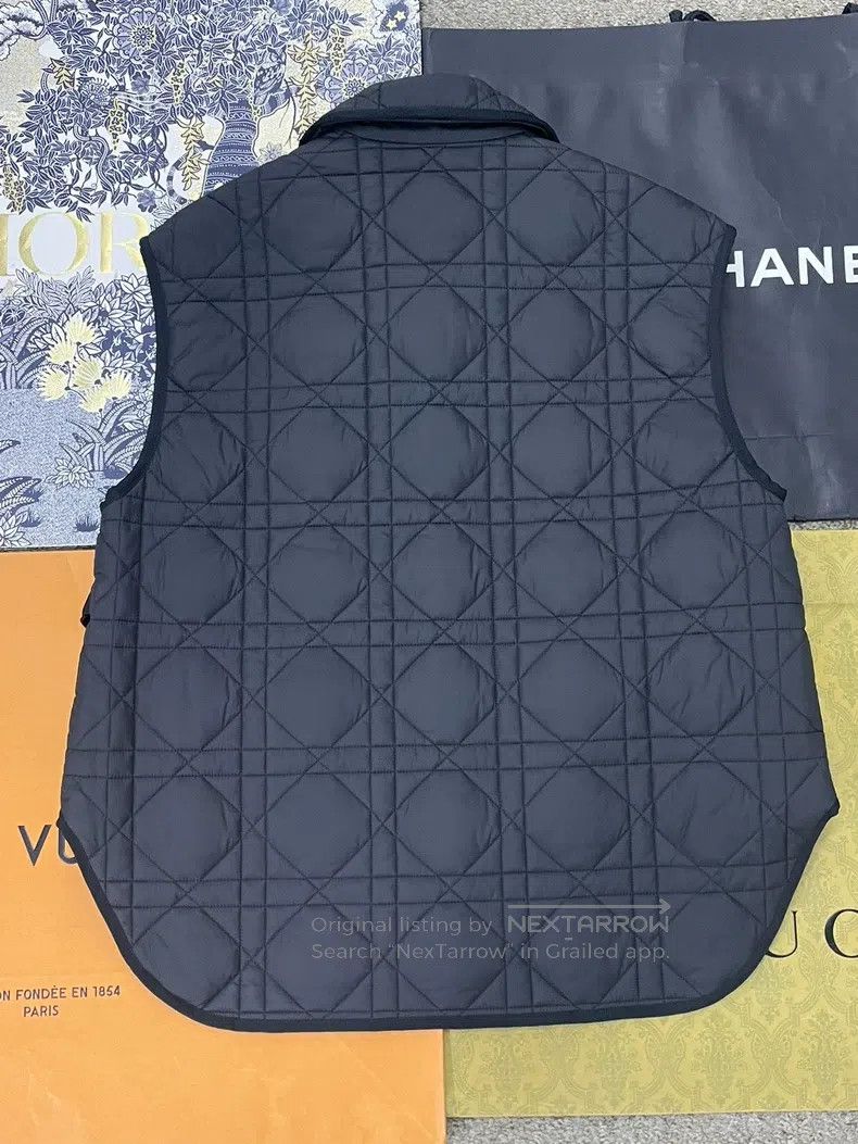 Dior Dior Black zipper rattan plaid vest Size XS / US 0-2 / IT 36-38 - 3 Thumbnail