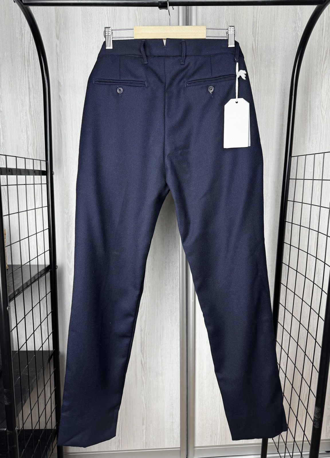 Other Tela Genova Wool Navy blue Volmo classic pants trousers 34 Size US 34 / EU 50 - 2 Thumbnail