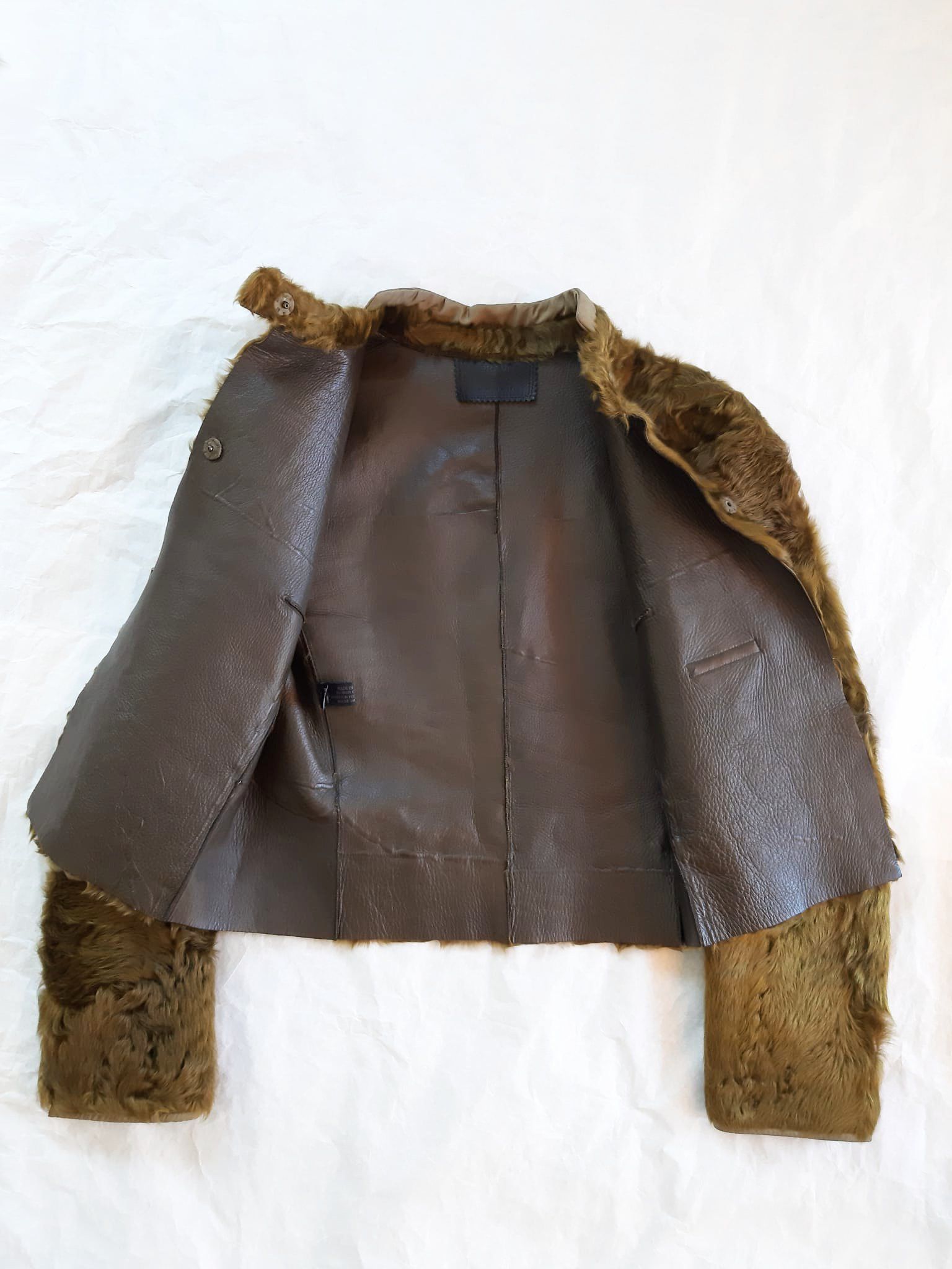 Prada Prada FW 1999 Astrakhan Beaver Fur Café Racer Size US S / EU 44-46 / 1 - 3 Thumbnail