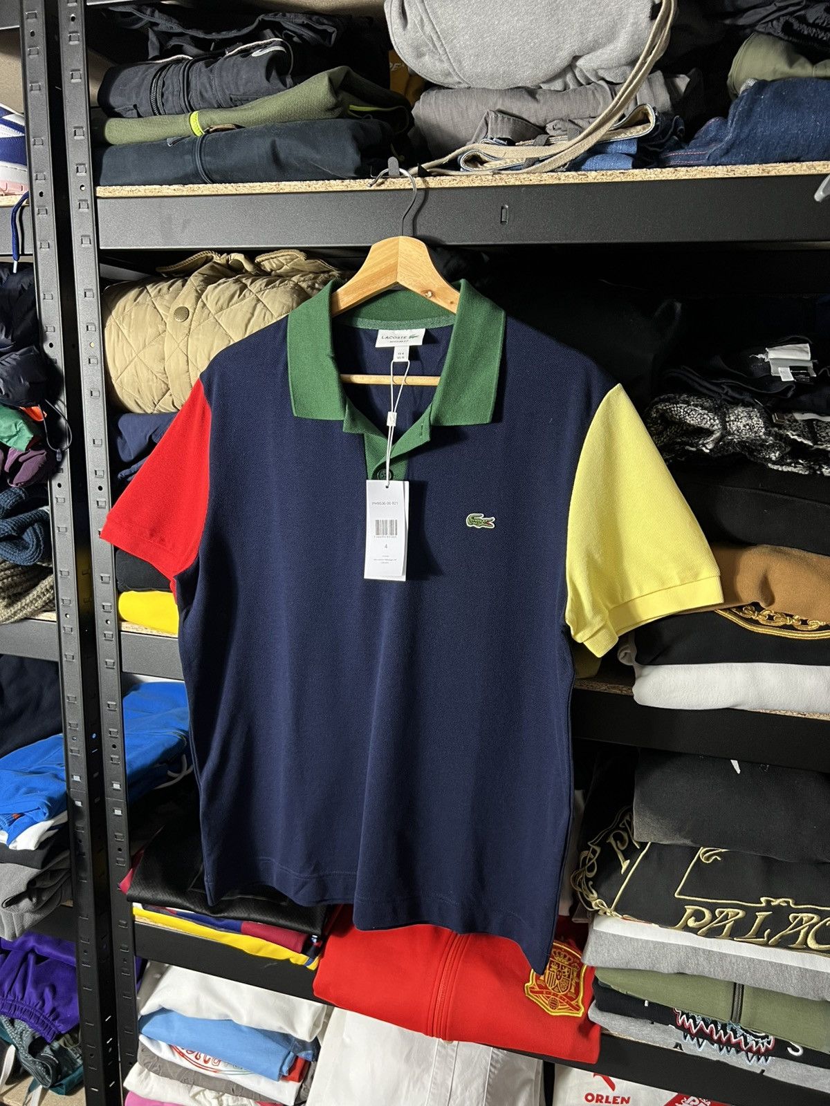 Lacoste Lacoste Multicolor Polo Shirt Regular Fit – Size M (FR 4) Size US M / EU 48-50 / 2 - 1 Thumbnail