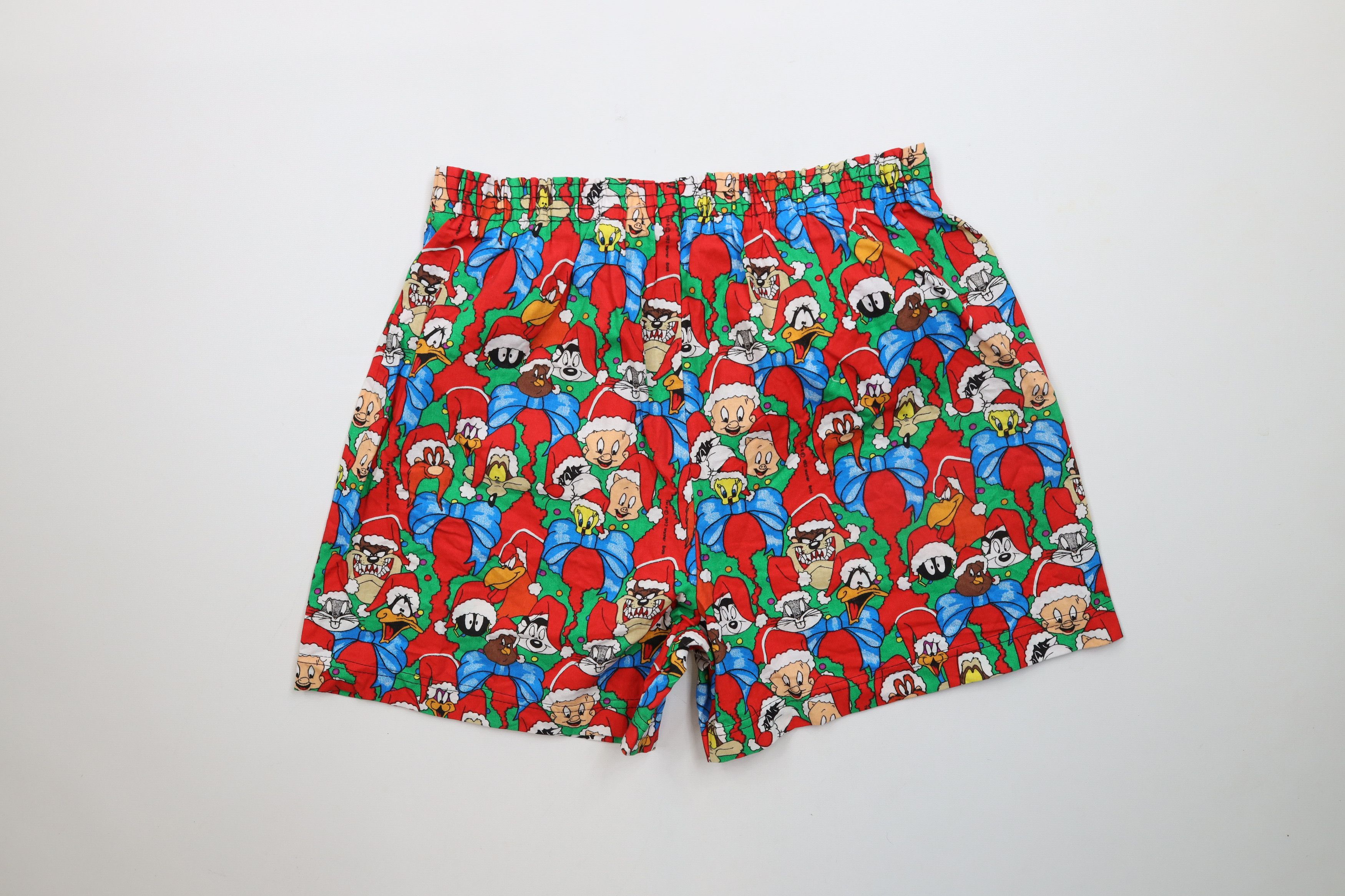 Vintage NOS Vintage 90s Looney Tunes Over Print Boxers Shorts USA Size US 36 / EU 52 - 9 Thumbnail