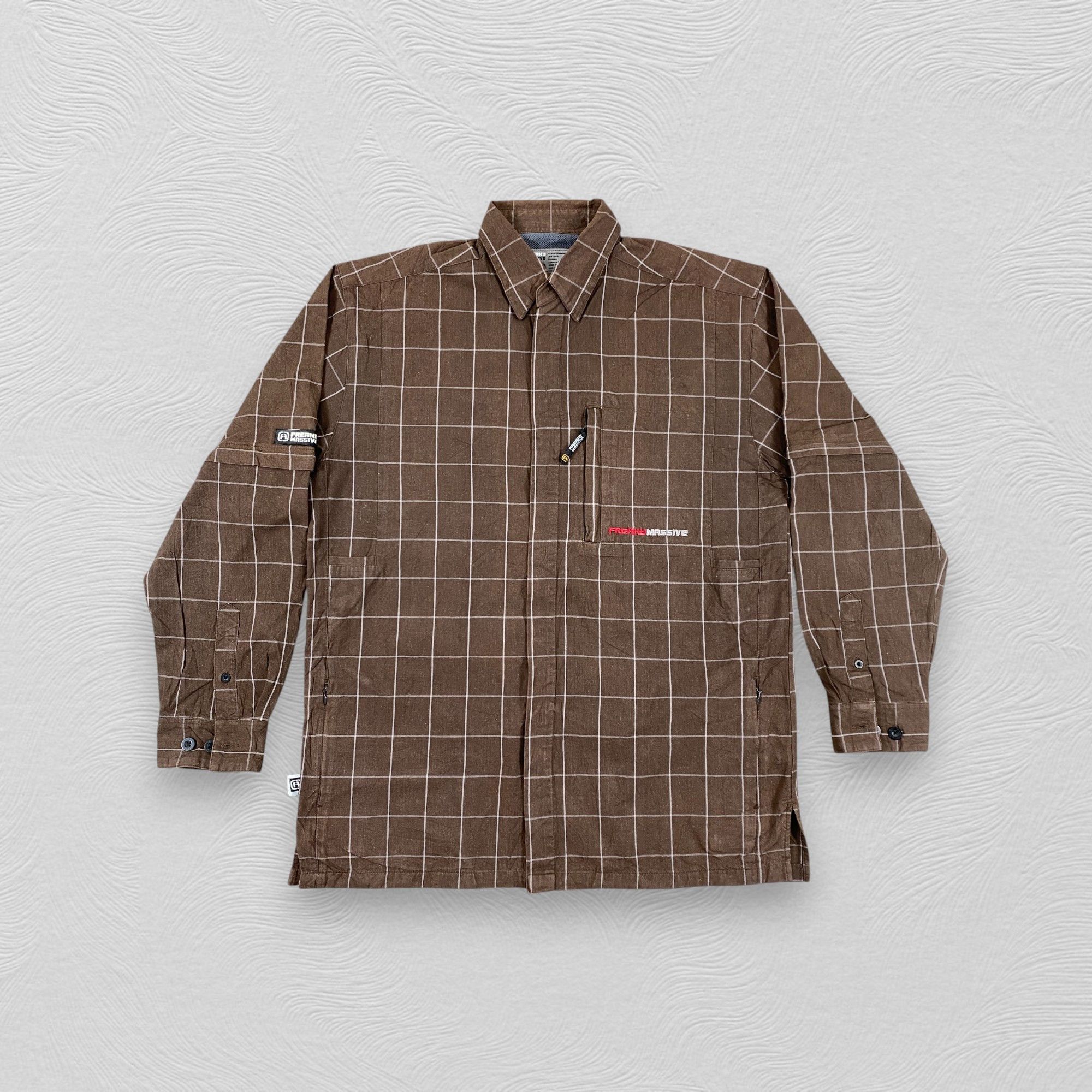 Japanese Brand Vintage Japanese Brand Freaky Massive Flannel Jacket-J286 Size US L / EU 52-54 / 3 - 1 Thumbnail
