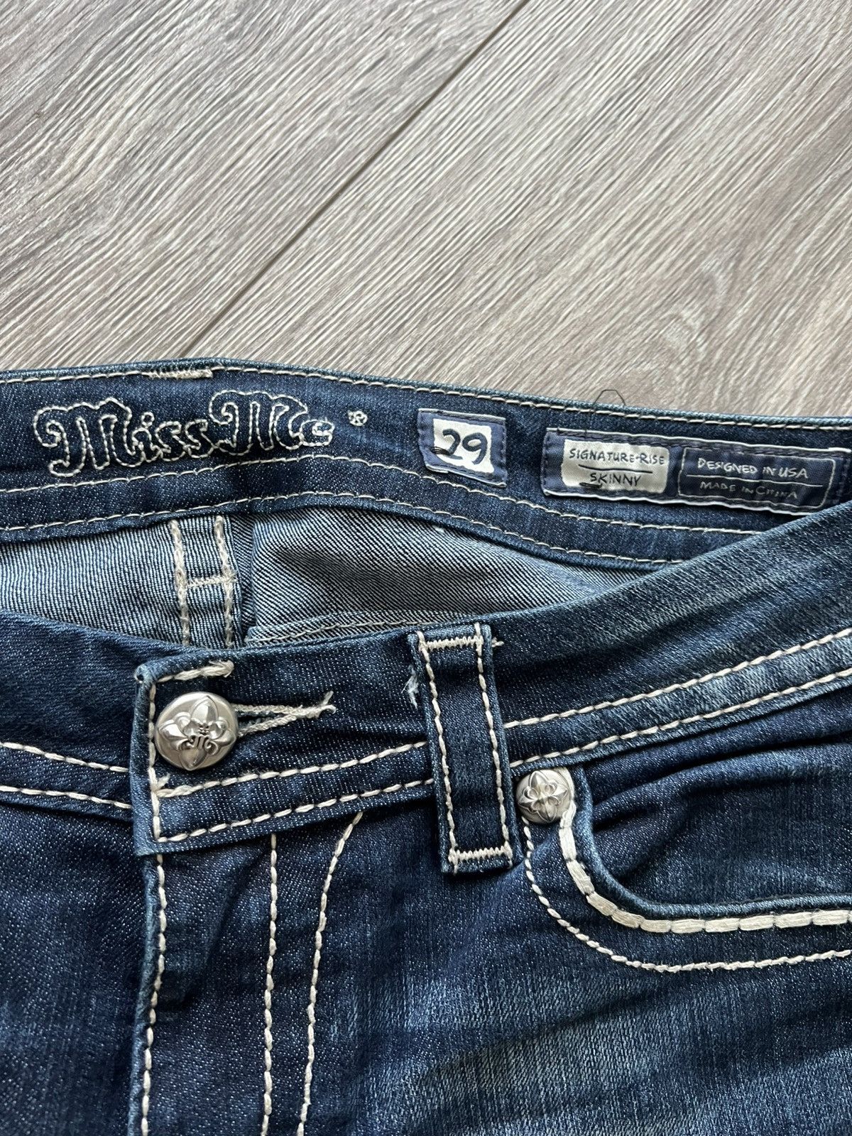 Miss Me Vintage Miss Me Jeans Y2K Skinny Size 29" - 13 Thumbnail