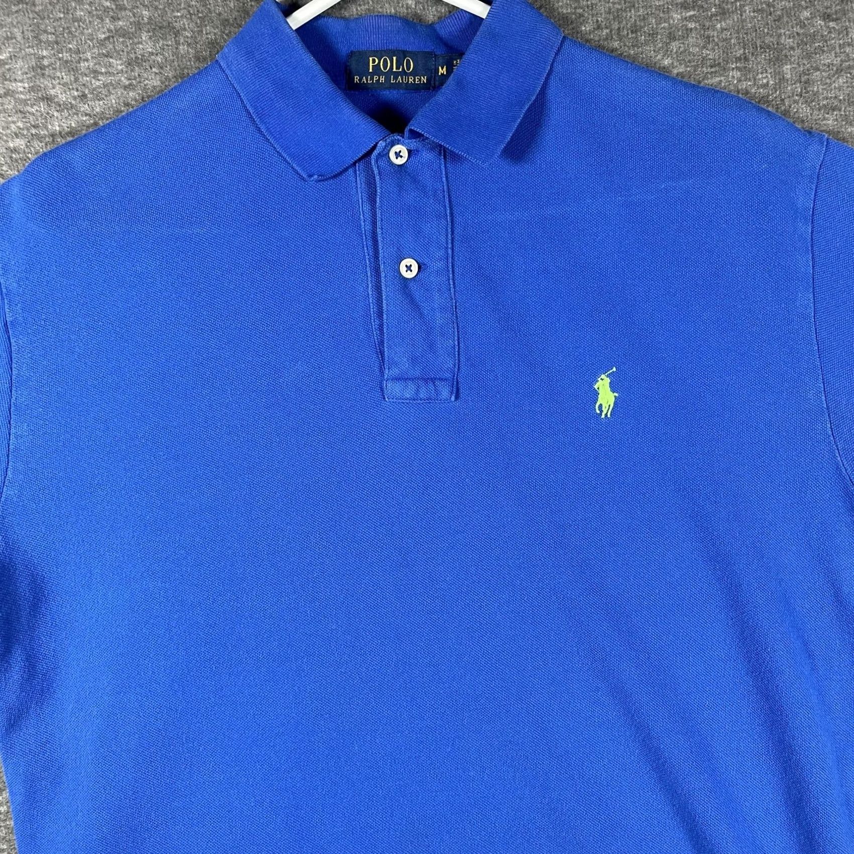 Polo Ralph Lauren Polo Ralph Lauren Polo Shirt Mens M Blue Pique Classic Embroidered Pony Size US M / EU 48-50 / 2 - 2 Thumbnail