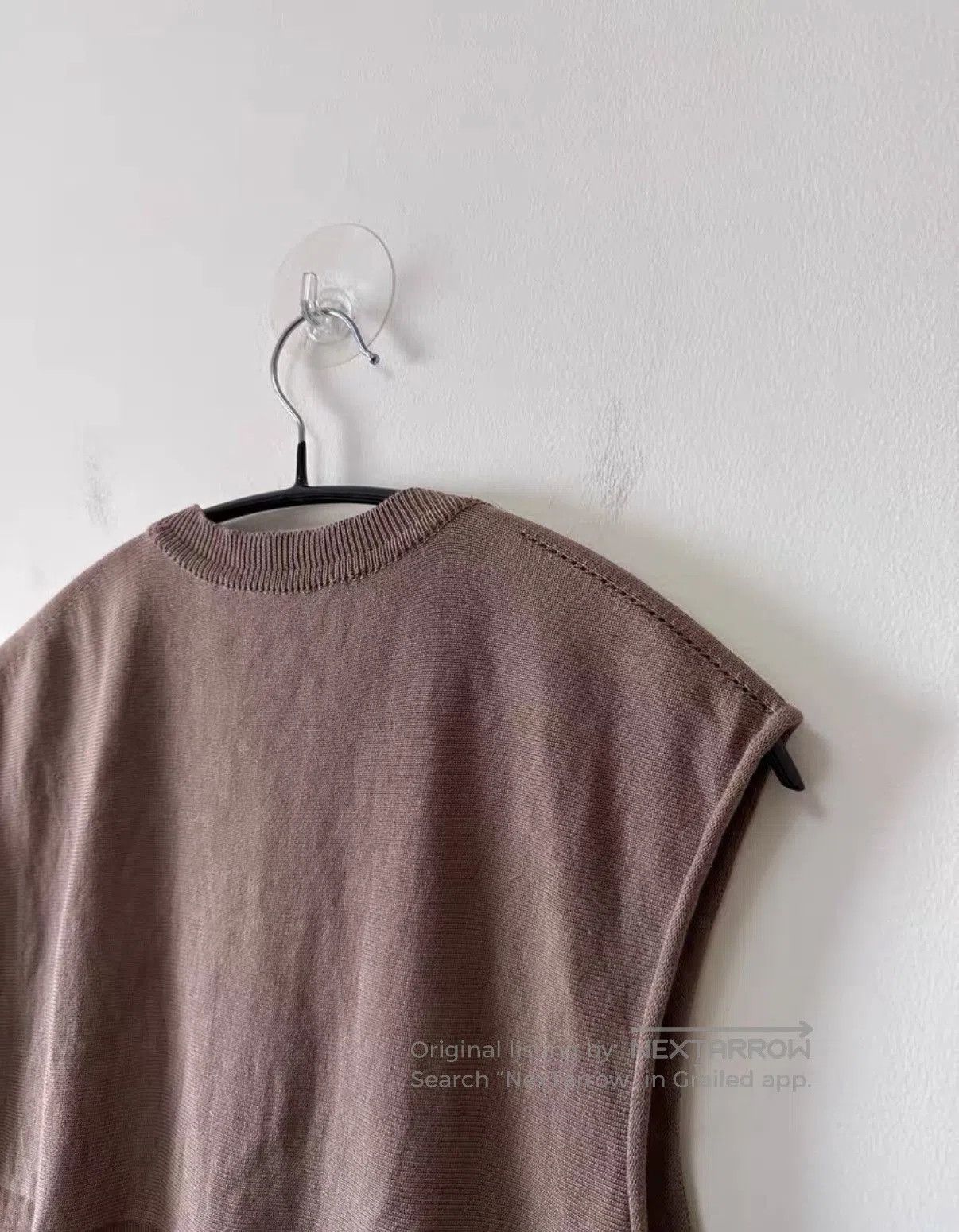 Carol Christian Poell Brown Sleeveless Knit Top Size M. Size US M / EU 48-50 / 2 - 4 Thumbnail