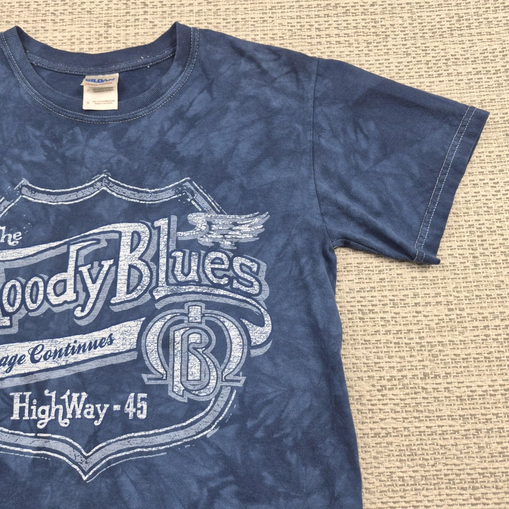 Gildan VINTAGE The Moody Blues Shirt Mens Small Blue 2013 Voyage Continues Tour Band Tee Gildan Size US S / EU 44-46 / 1 - 4 Thumbnail