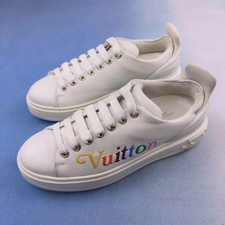 Louis Vuitton Louis Vuitton Rainbow Print Low-Top Sneakers 0079 Size US 6 / IT 36 - 1 Thumbnail