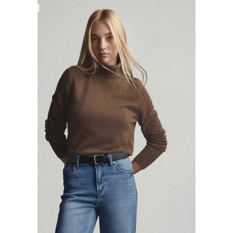 Quince Quince Cashmere Brown Turtleneck Sweater NWOT Small Size S / US 4 / IT 40 - 5 Thumbnail