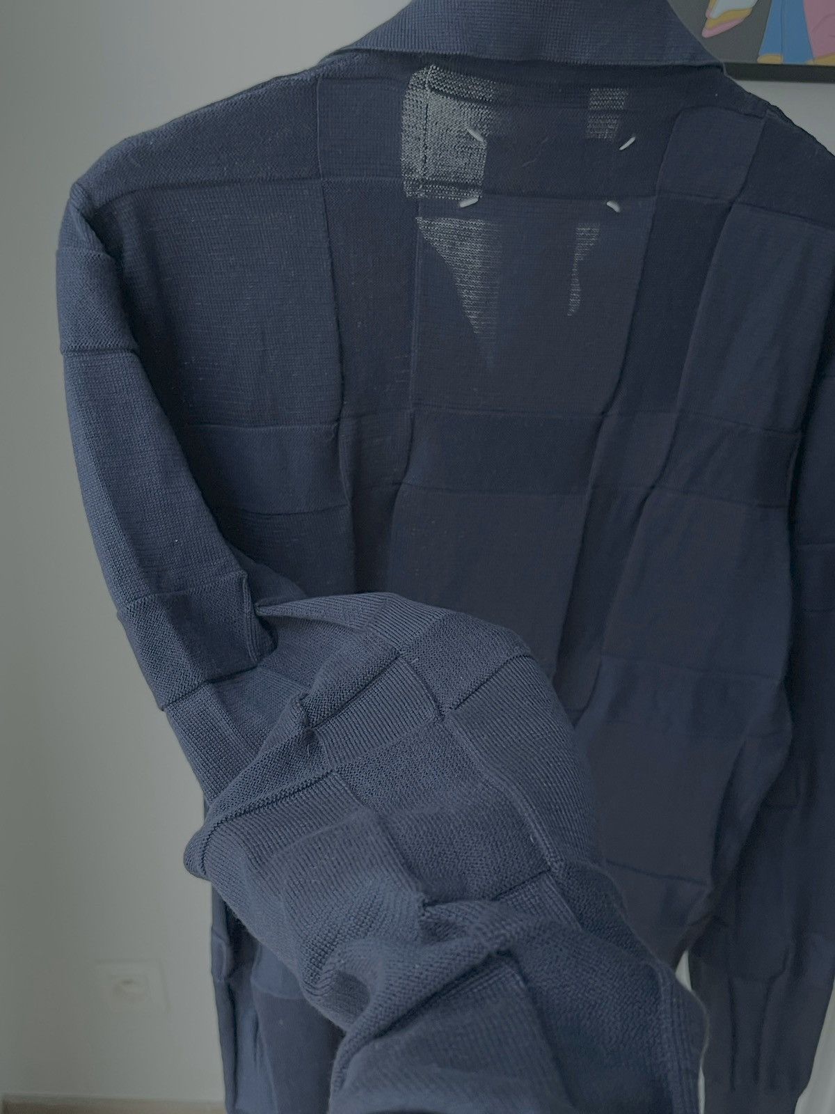 Maison Margiela Maison Margiela SS08 Navy Open-Collar Knit Polo Sweater Size US S / EU 44-46 / 1 - 14 Thumbnail