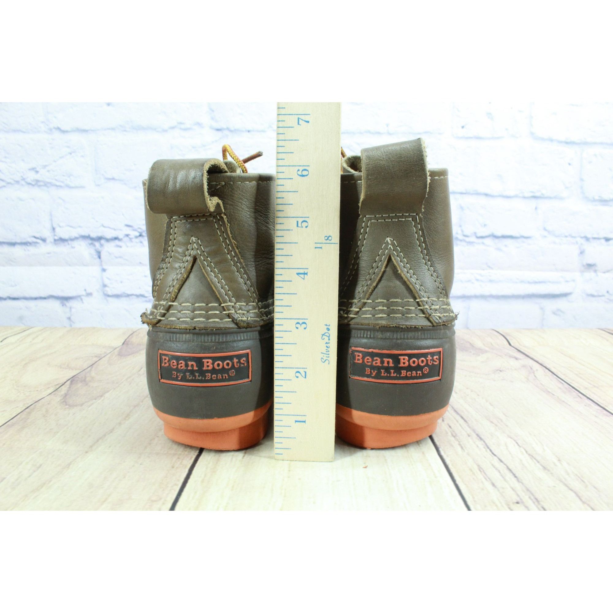Leather LL Bean Women's Leather Unlined Ankle Duck Boots Size 10 M Size US 10 / IT 40 - 6 Thumbnail