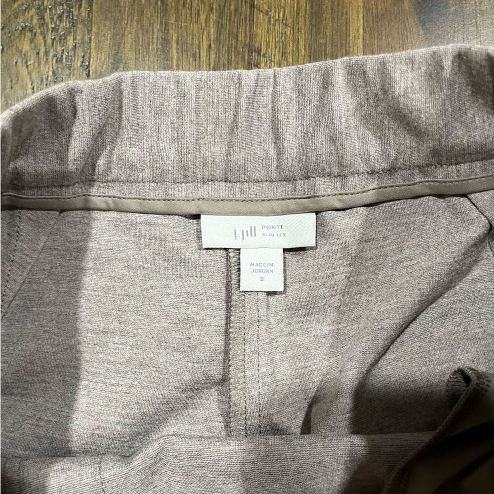 Vintage J. Jill Essential Ponte Slim-Leg Pants Heathered Grey Sz S Size 23" - 7 Thumbnail
