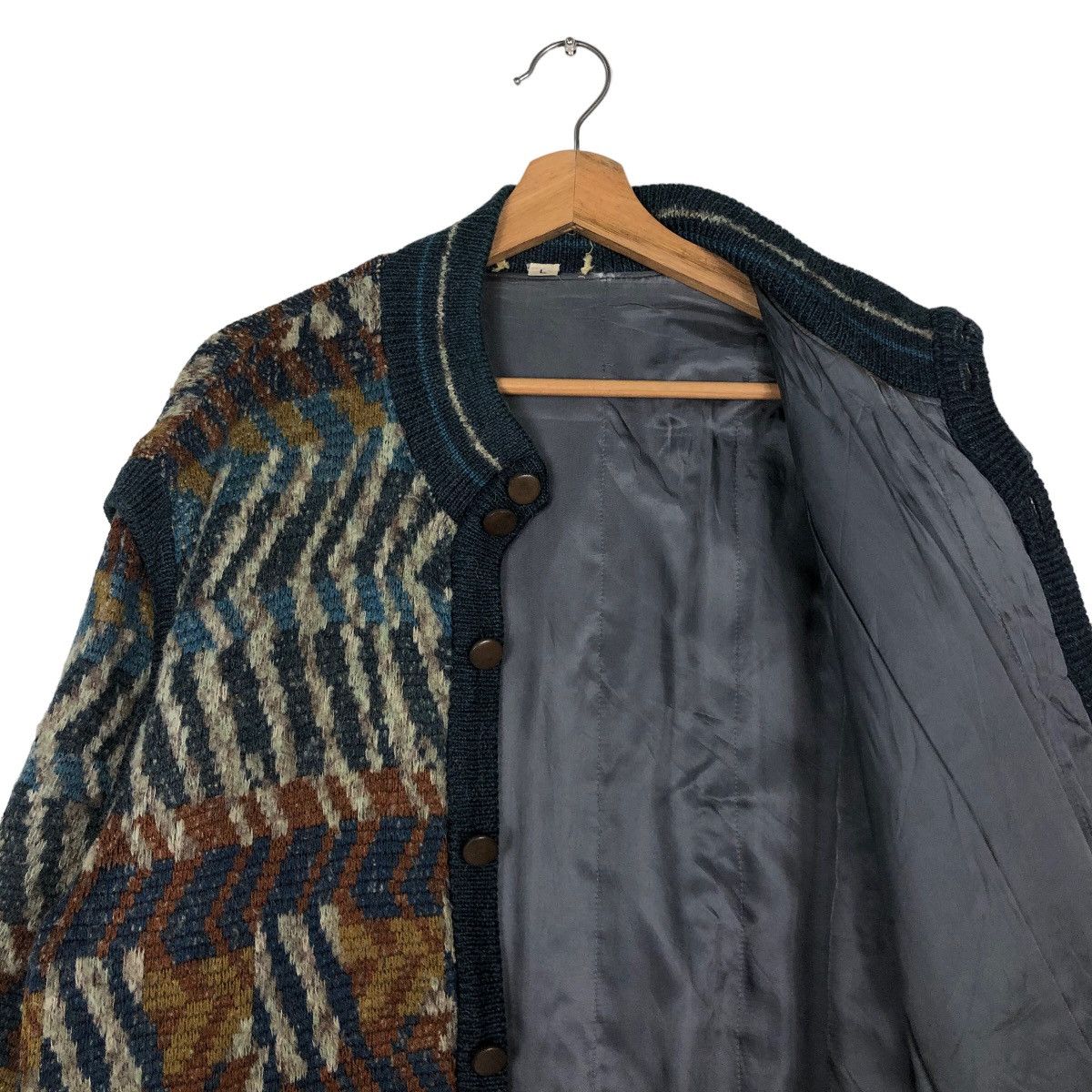 Japanese Brand 🔥Vintage Bomber Cardigan Jacket Japan Coogi Design Size US L / EU 52-54 / 3 - 12 Thumbnail