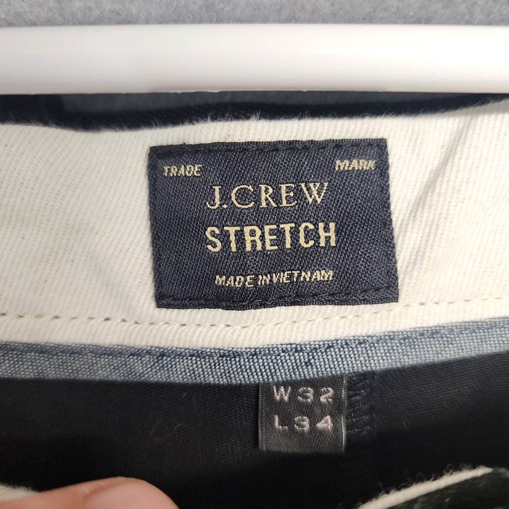 J.Crew J.CREW Pants Mens 33x33 Black Stretch Cotton Blend Tapered Leg Chino Zip Flat Front 5-Pocket Mens Regular Waist 33 Inseam 33in Size US 33 - 3 Thumbnail