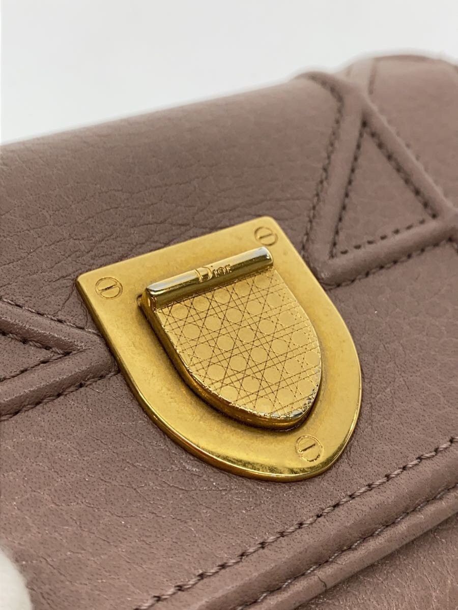 Dior Dior Leather Tri-Fold Wallet Pink Size ONE SIZE - 8 Thumbnail