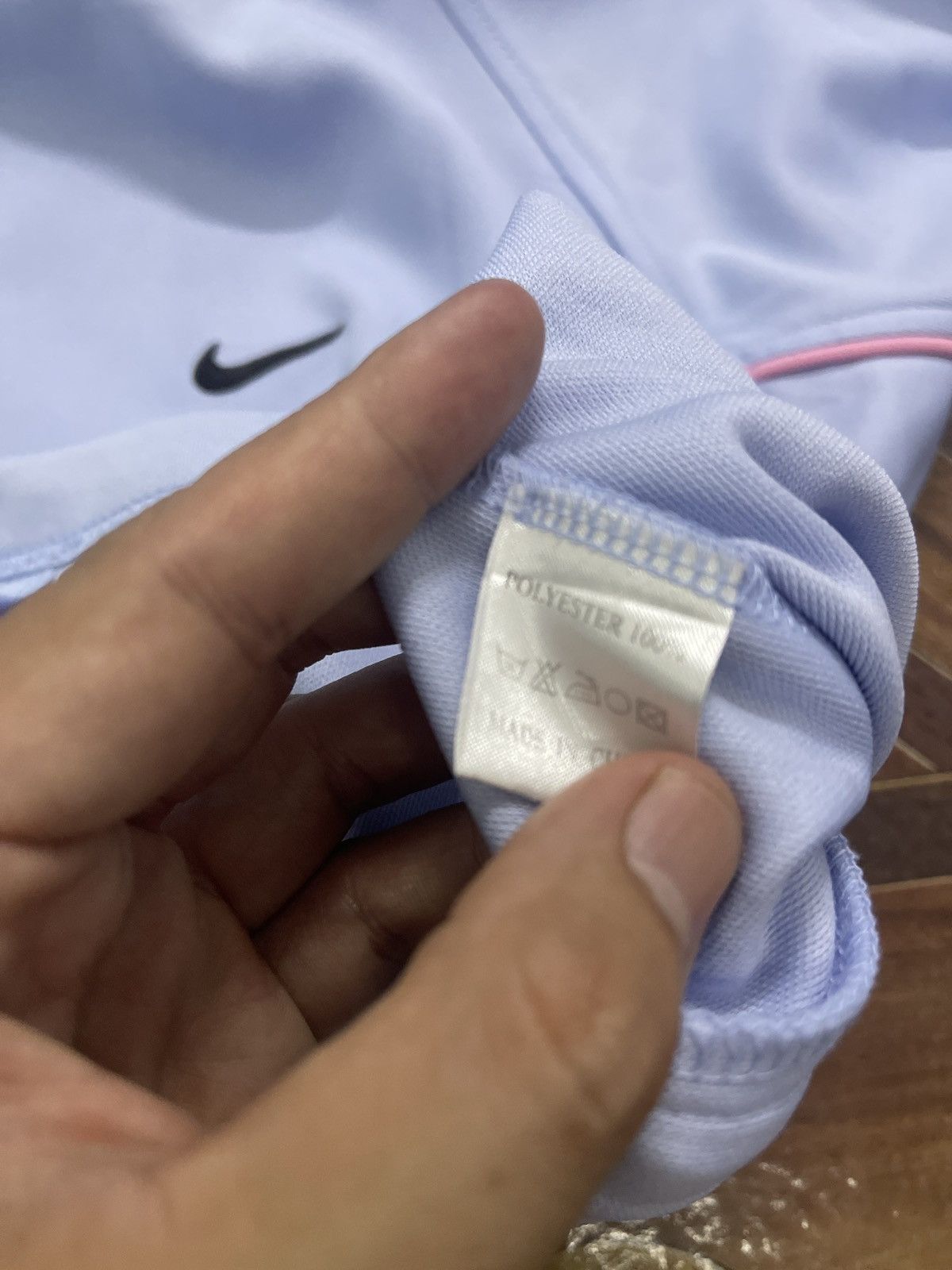 Japanese Brand Nike Swoosh Embroidered Logo Zipper Jacket | M | Swag Hype Size US M / EU 48-50 / 2 - 5 Thumbnail
