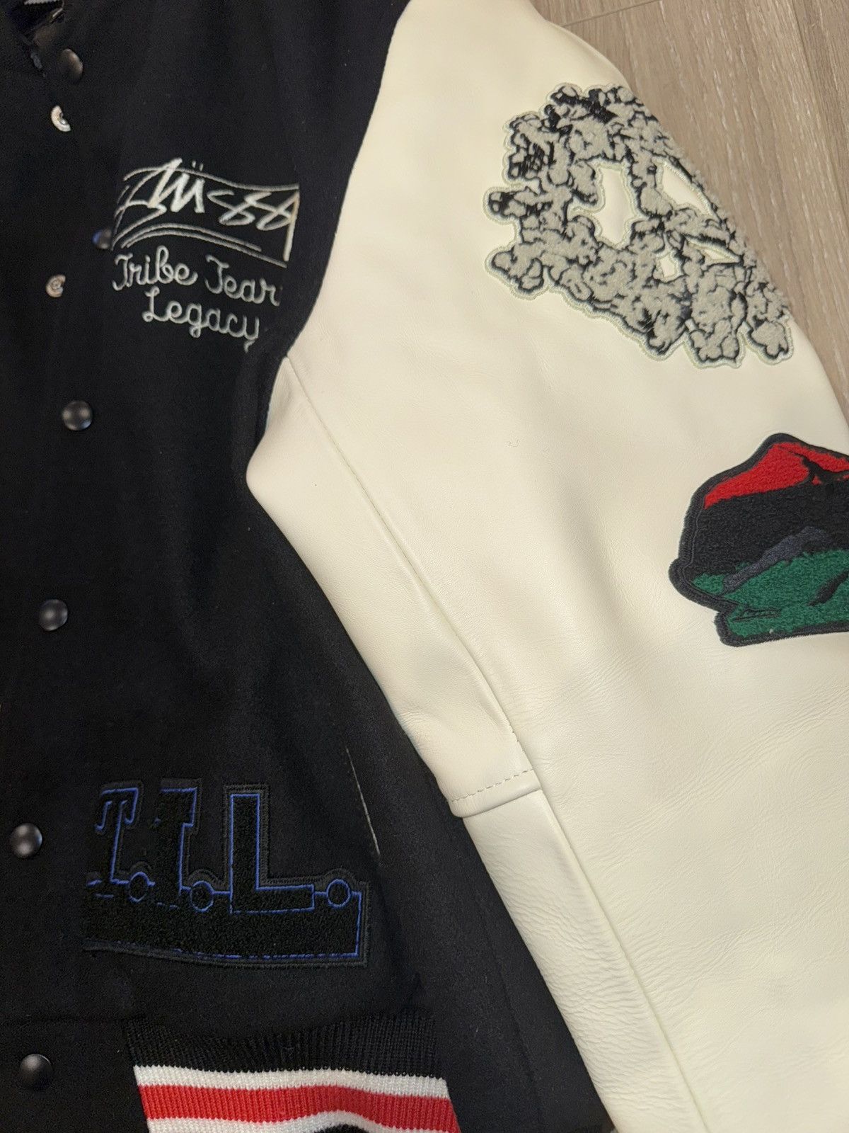 Our Legacy × Stussy STUSSY x OUR LEGACY x DENIM TEARS varsity jacket Size US M / EU 48-50 / 2 - 5 Thumbnail