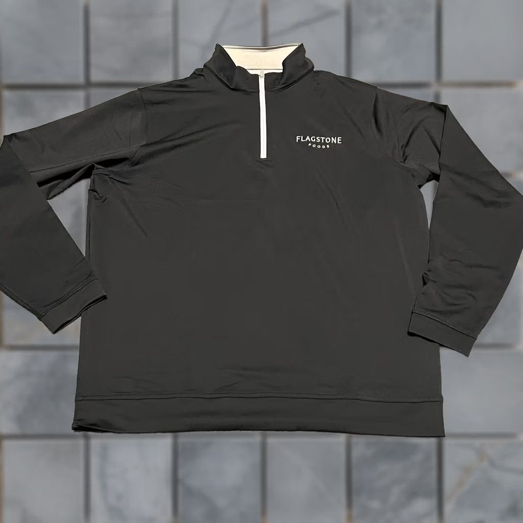 Peter Millar Peter Millar Shirt Mens XL Performance Golf Quarter Zip Long Sleeve Black XL Mens Shirt Black Size US XL / EU 56 / 4 - 1 Thumbnail
