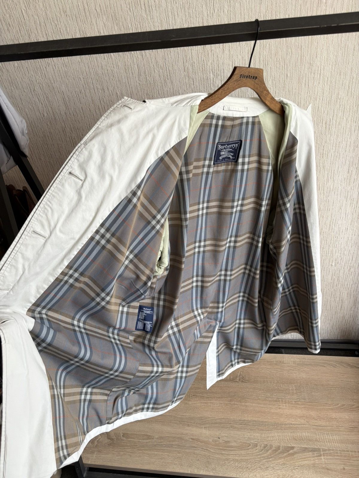 Burberry × Vintage Vintage Burberry Nova Check Trench Coat RainCoat 80s Size US L / EU 52-54 / 3 - 7 Thumbnail