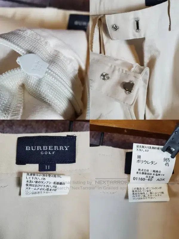 Burberry Burberry Summer Beige Embroidered Logo Shorts. Size 26" / US 2 / IT 38 - 8 Thumbnail