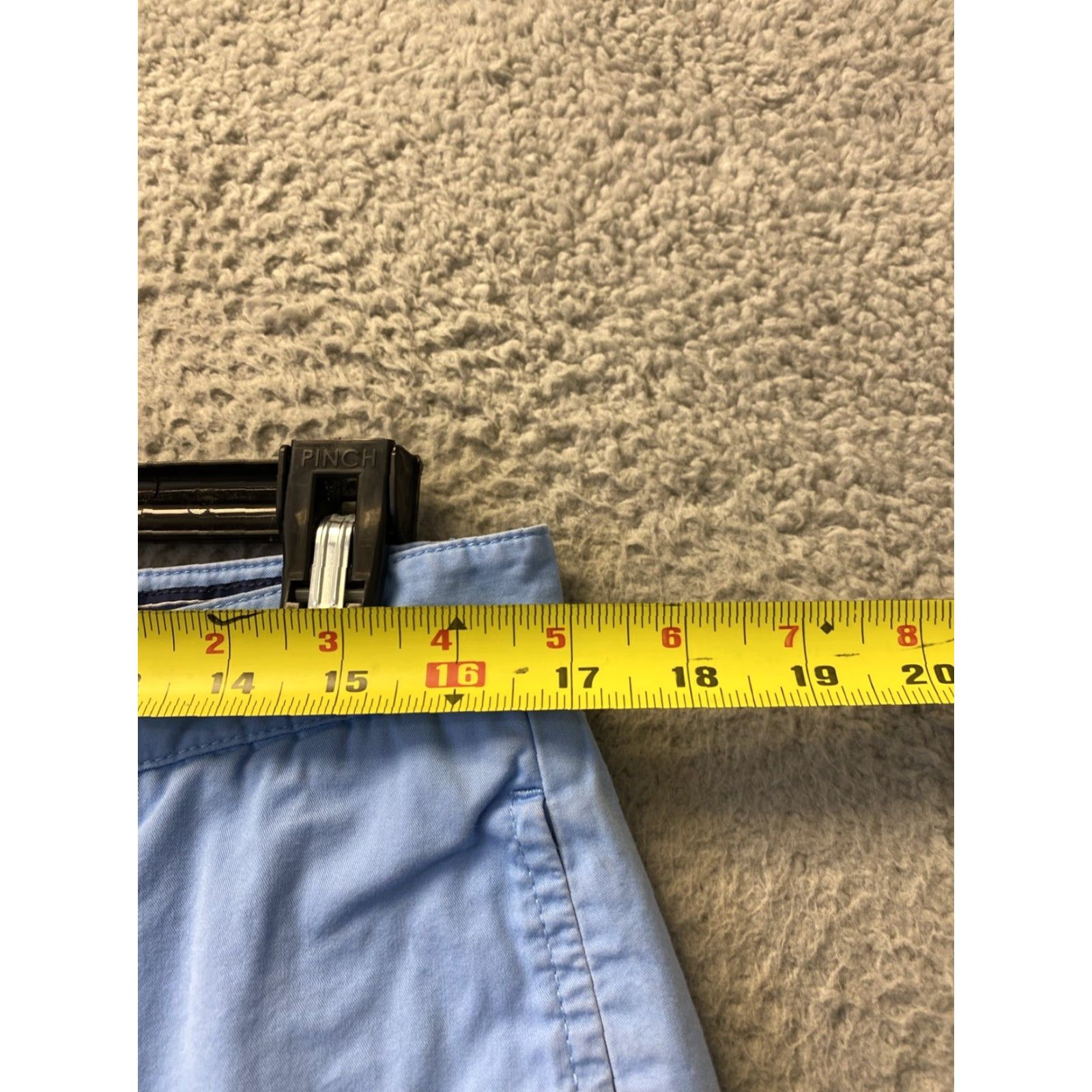 Vineyard Vines VINEYARD VINES On The Go Chino Shorts Mens 34 Blue Solid Golf Travel Size US 34 / EU 50 - 3 Thumbnail