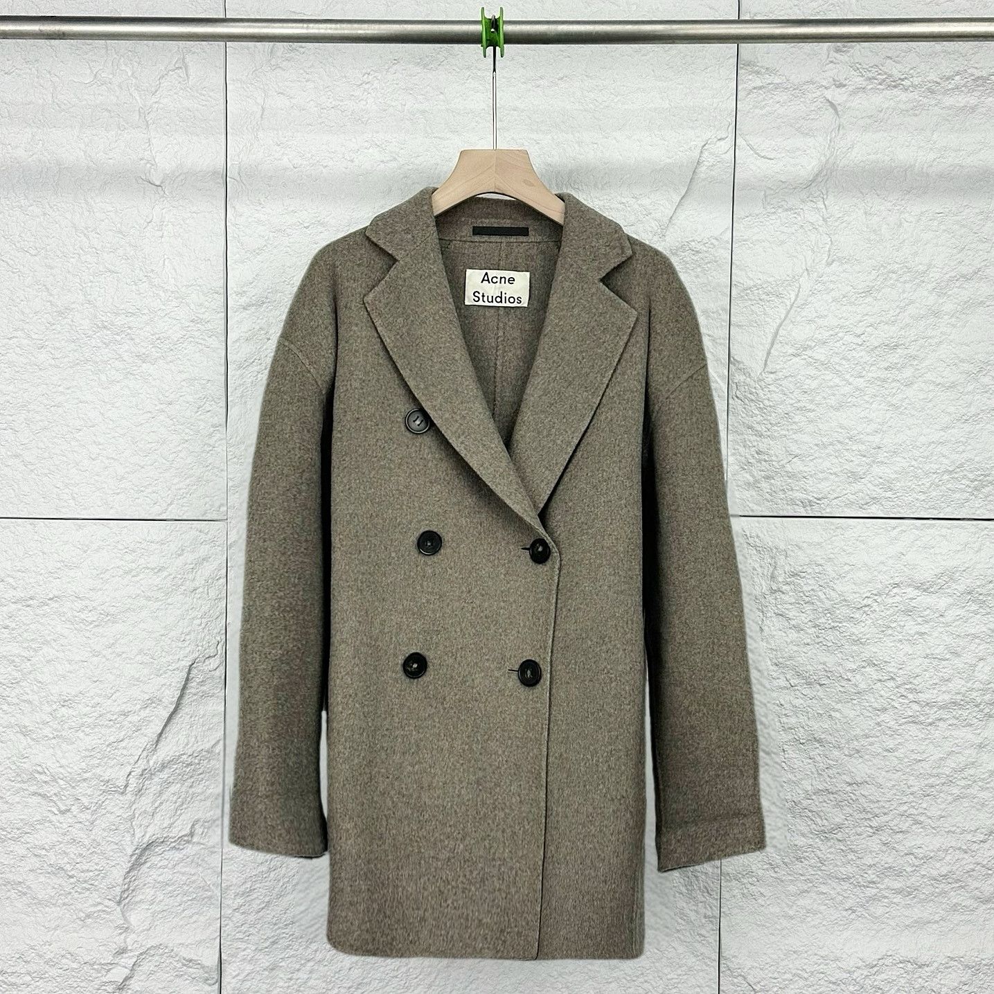 Acne Studios Acne Studios Wool Double Breasted Coat Size XS Size XS / US 0-2 / IT 36-38 - 1 Thumbnail