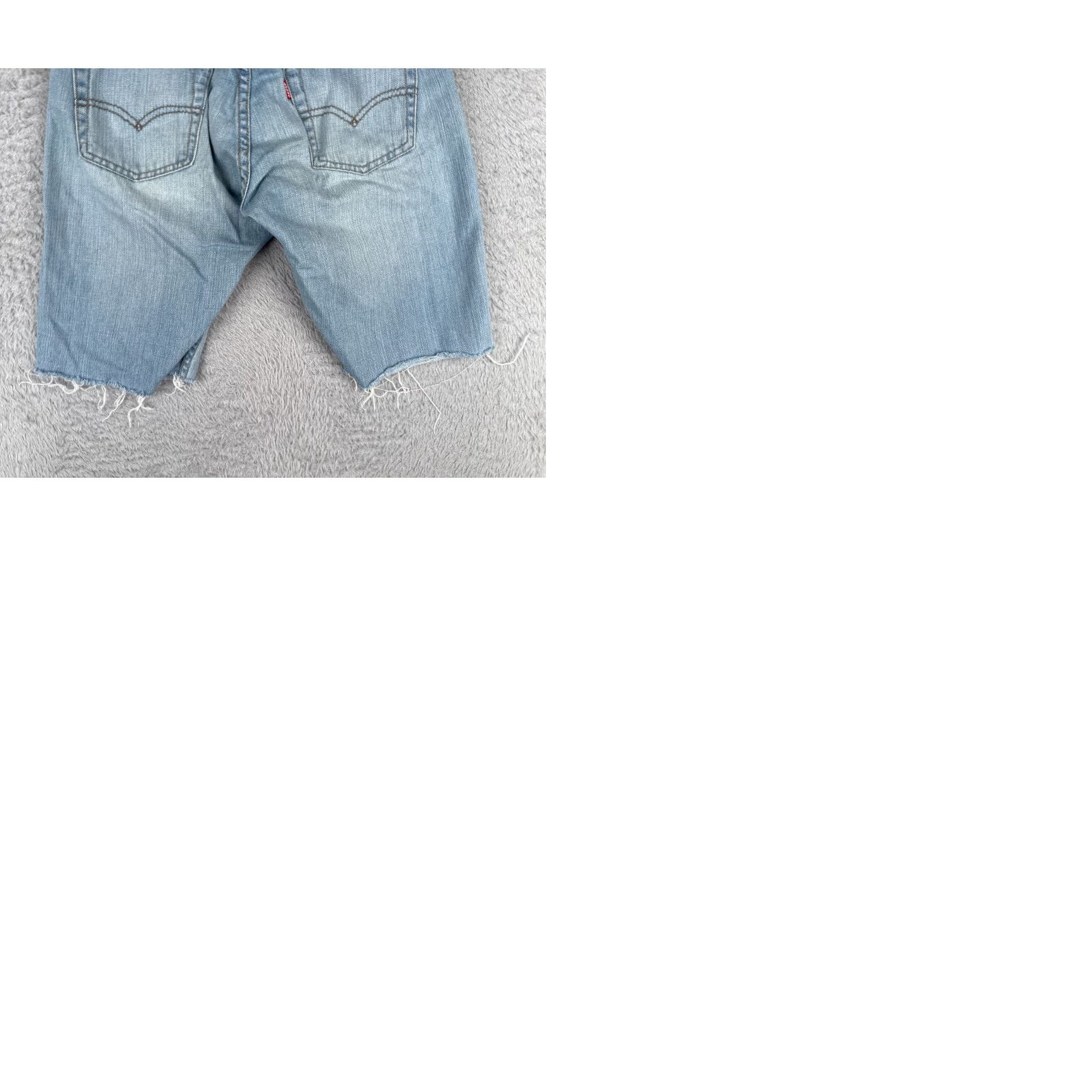 Levi's Levi's Shorts Girl 14 Blue Cut Off Slim Low Regular Fit 100% Cotton Low Rise 24x9 Denim Shorts Teens 14 Blue 80s Cross Womens Girls Size 36" / US 14 / IT 50 - 10 Thumbnail