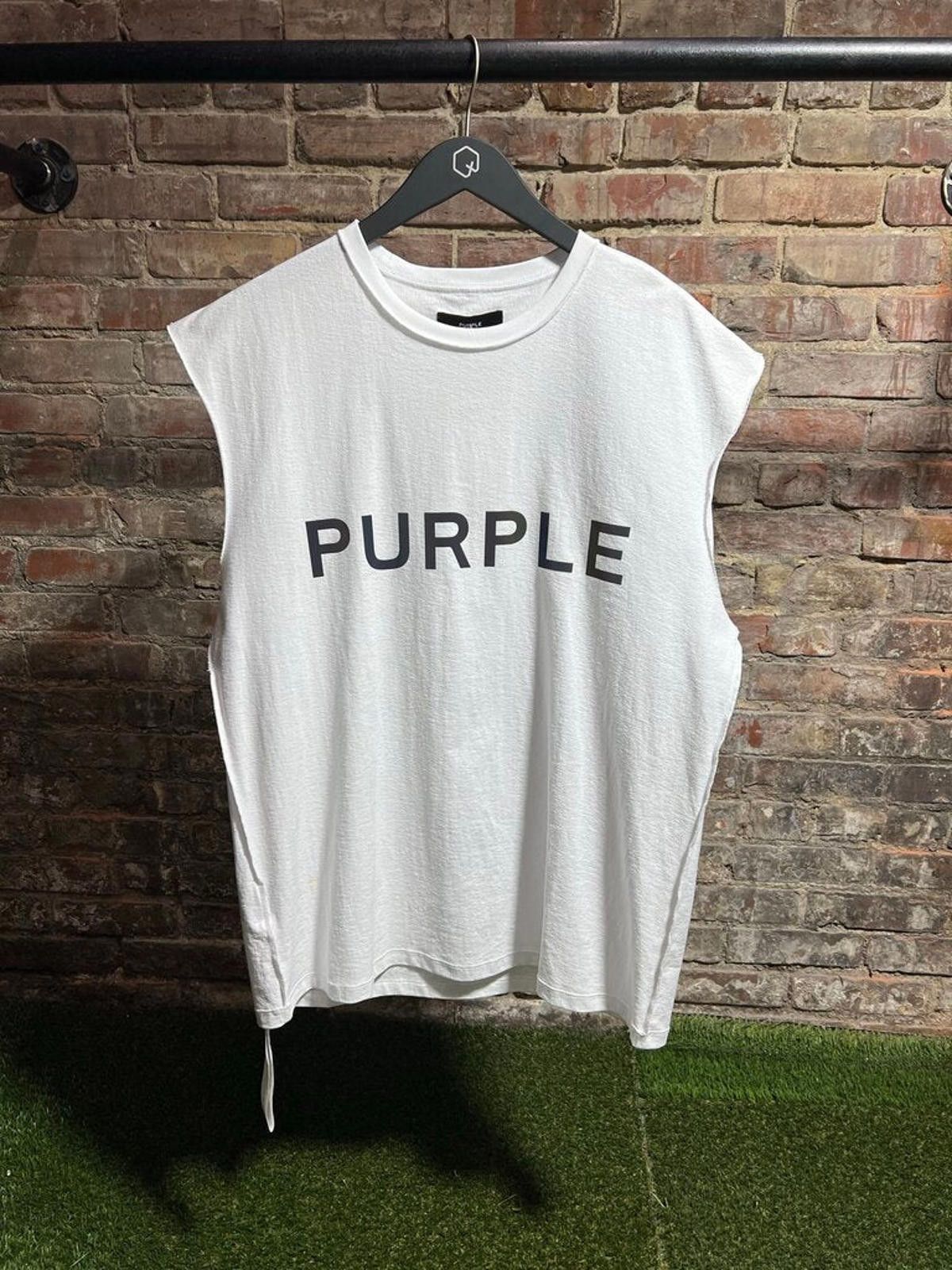 Purple Brand Purple Sleeveless Tee Sz. L Size US L / EU 52-54 / 3 - 1 Thumbnail