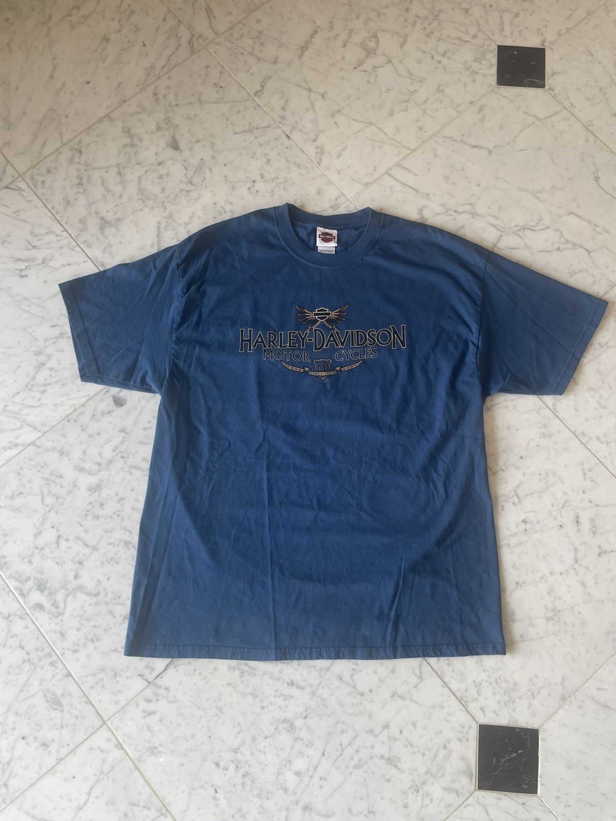 Harley Davidson × Vintage Vintage Harley Davidson Pin Up Girl Tee Size US XXL / EU 58 / 5 - 2 Thumbnail