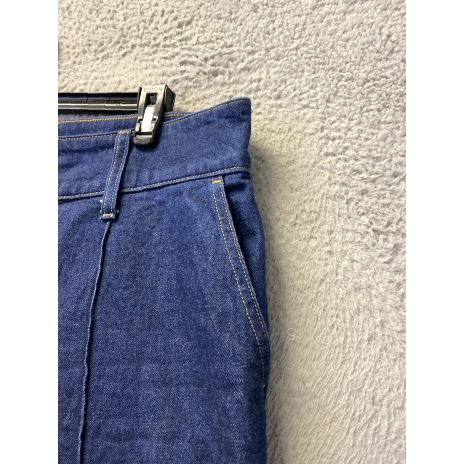 J.Crew J.Crew Jeans Women Wide-Leg 33 Regular Inseam 32 Blue Denim Cotton Button Stacked Buttons N/A Size 24" / US 00 / IT 34 - 4 Thumbnail