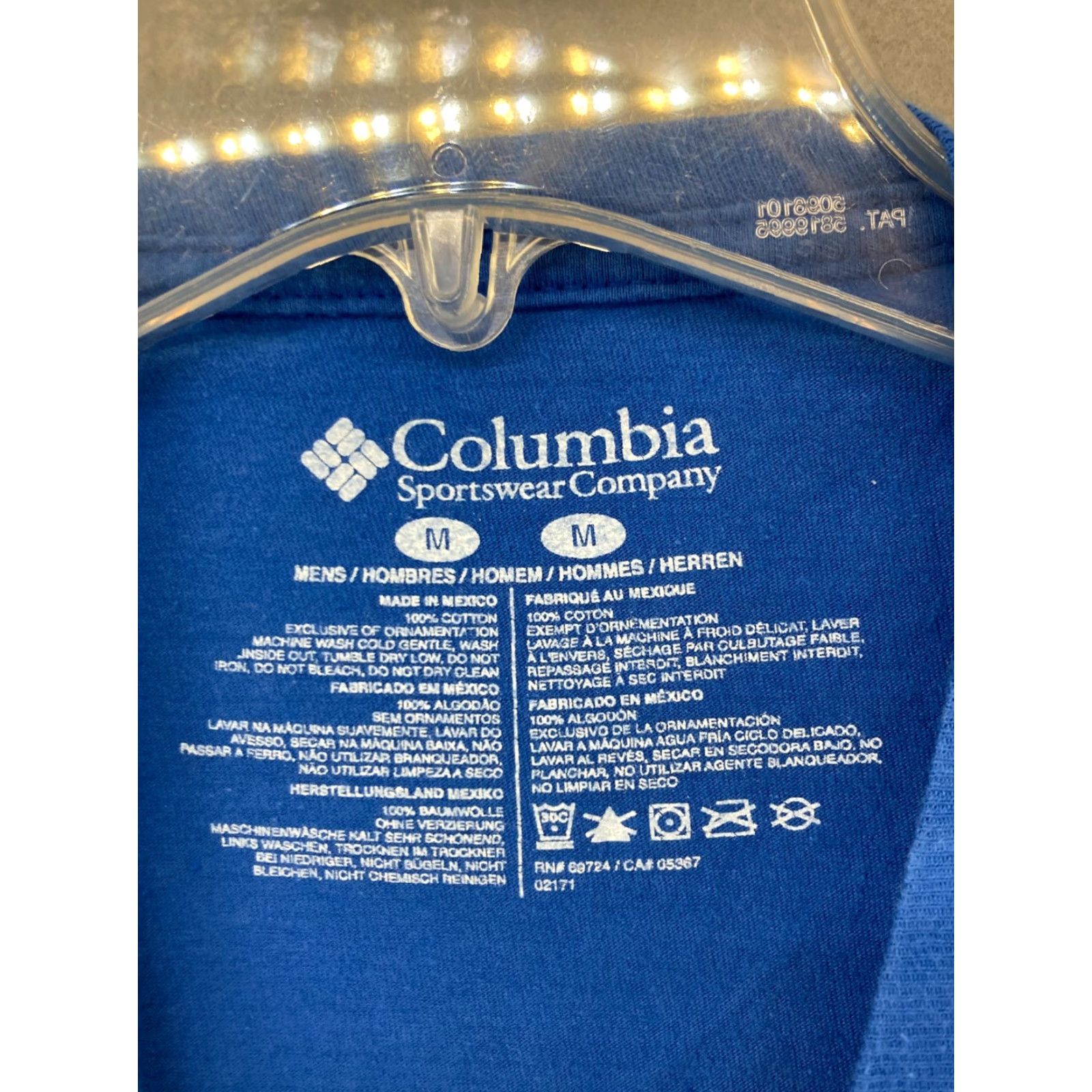 Vintage Columbia Mens TShirt M Blue Spellout Outdoor Fishing Shirt Size US M / EU 48-50 / 2 - 5 Thumbnail