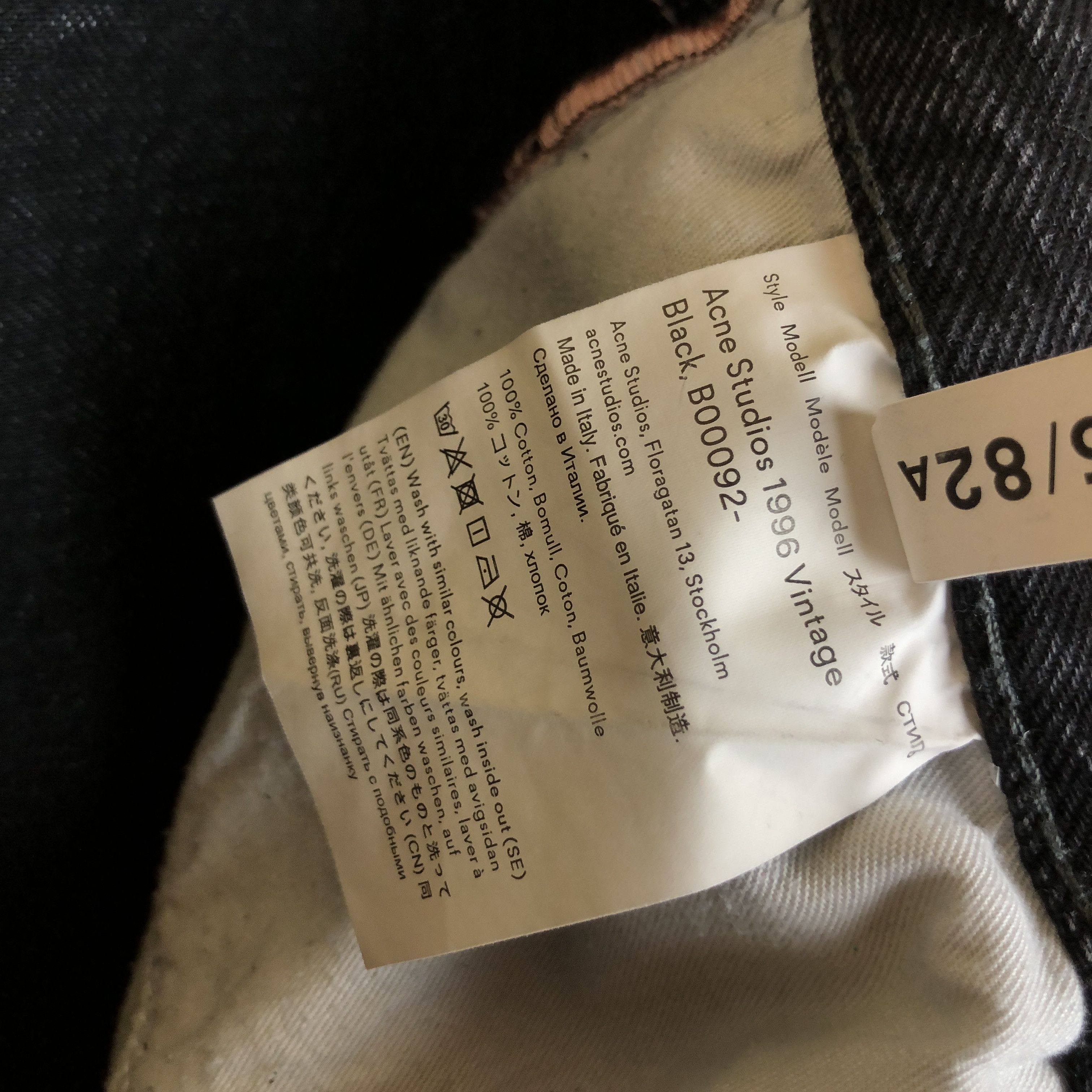 Acne Studios Acne Studios 1996 Vintage Black Jeans Size US 30 / EU 46 - 9 Thumbnail