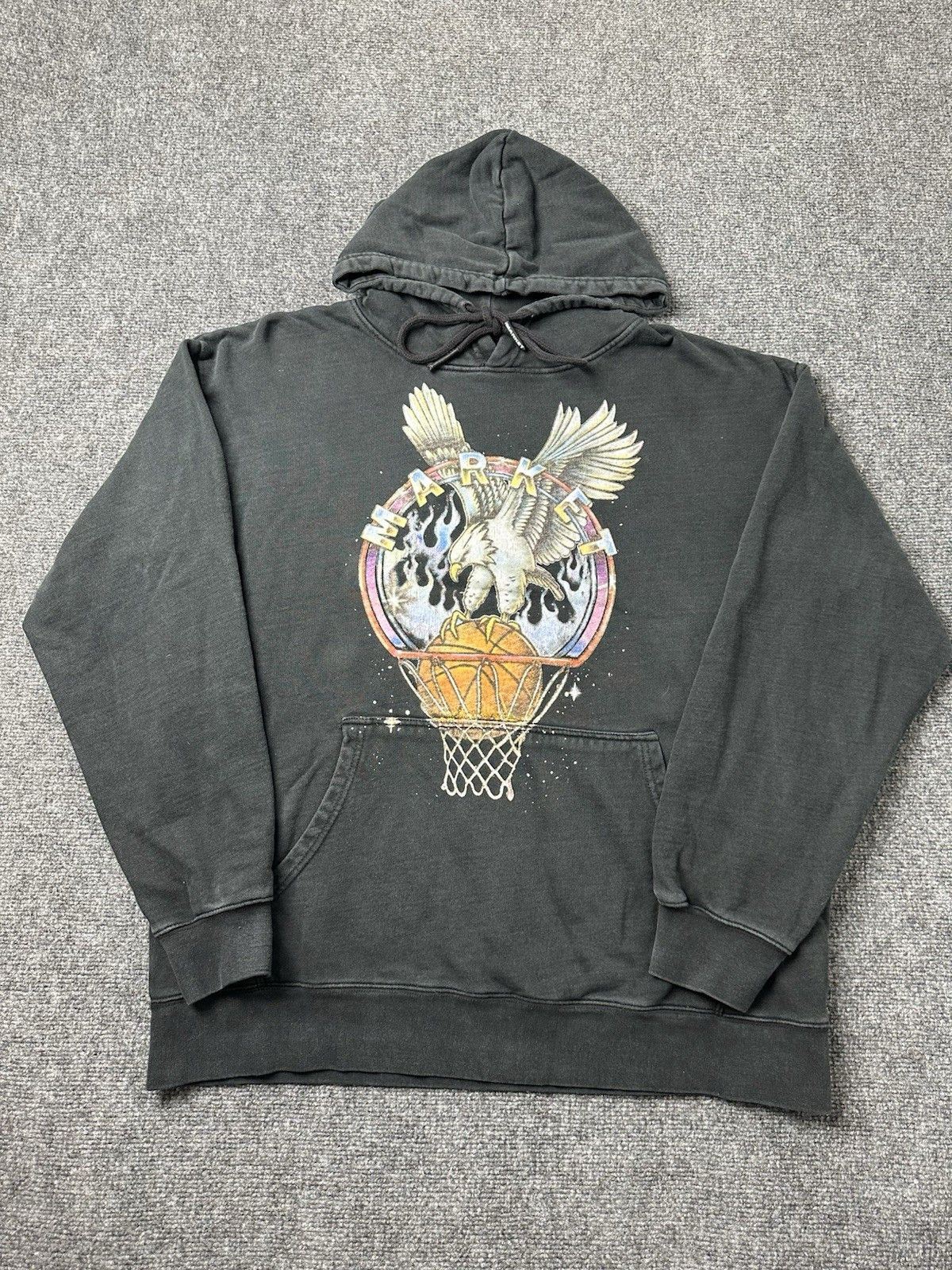 Market Mens Hoodie Market Eagle Basketball Black Pullover, Size XL Size US XL / EU 56 / 4 - 1 Thumbnail
