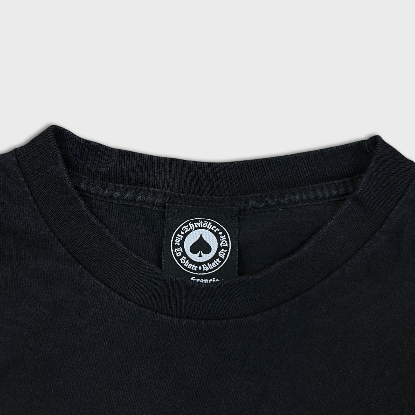 Thrasher × Vintage Thrasher Magazine T Shirt Medium Black Skateboard Flame Tee Size US M / EU 48-50 / 2 - 2 Thumbnail
