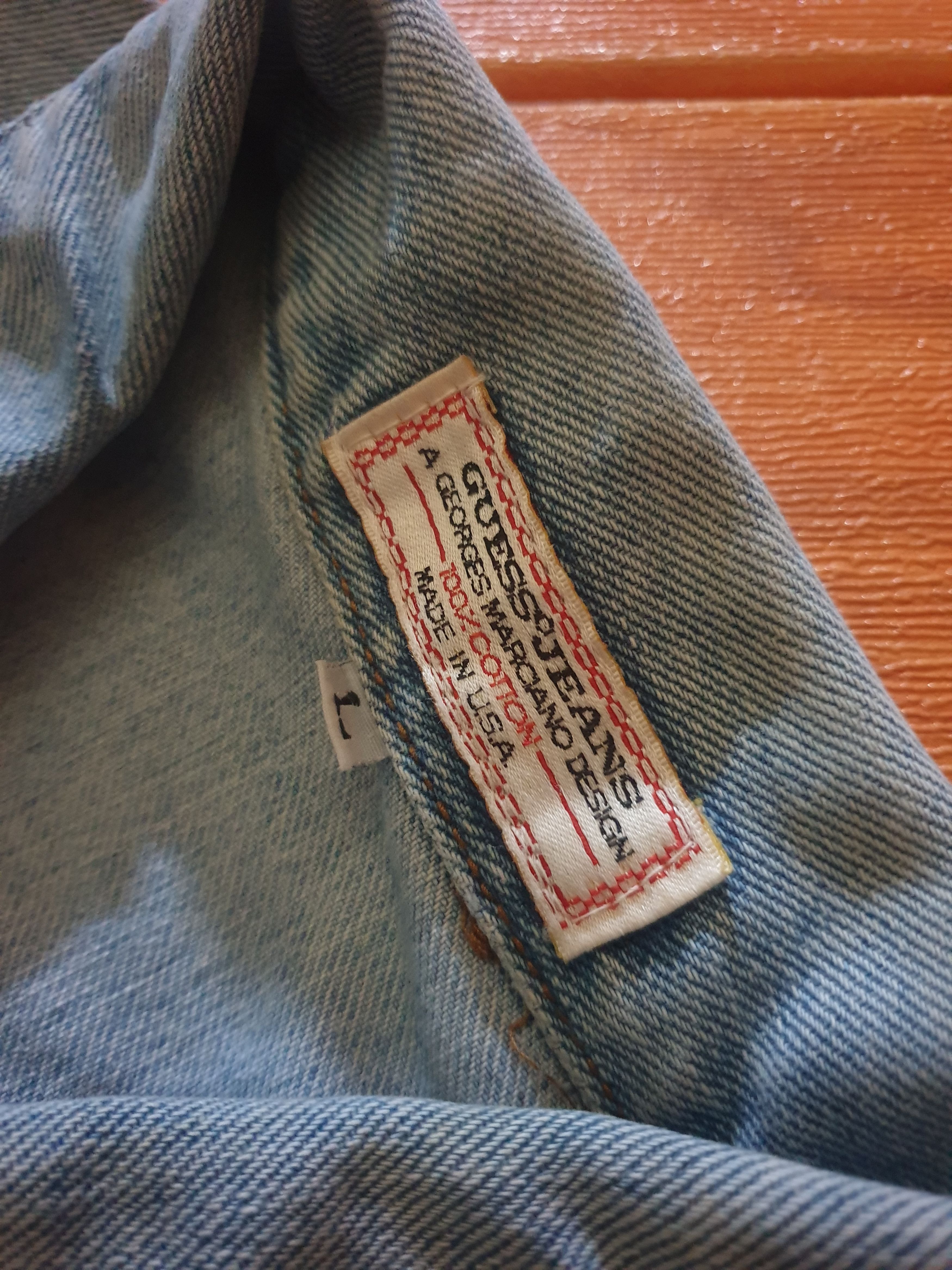 Guess 💥Vintage guess Made in USA acid wash Jacket Size US L / EU 52-54 / 3 - 2 Thumbnail