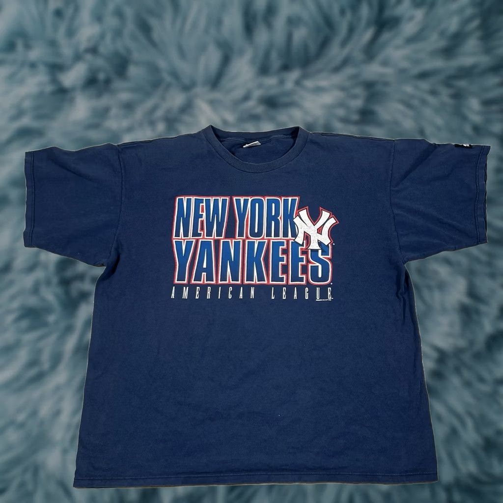 Starter VINTAGE Starter New York Yankees T-Shirt MLB USA XL Blue Mens Size US XL / EU 56 / 4 - 1 Thumbnail