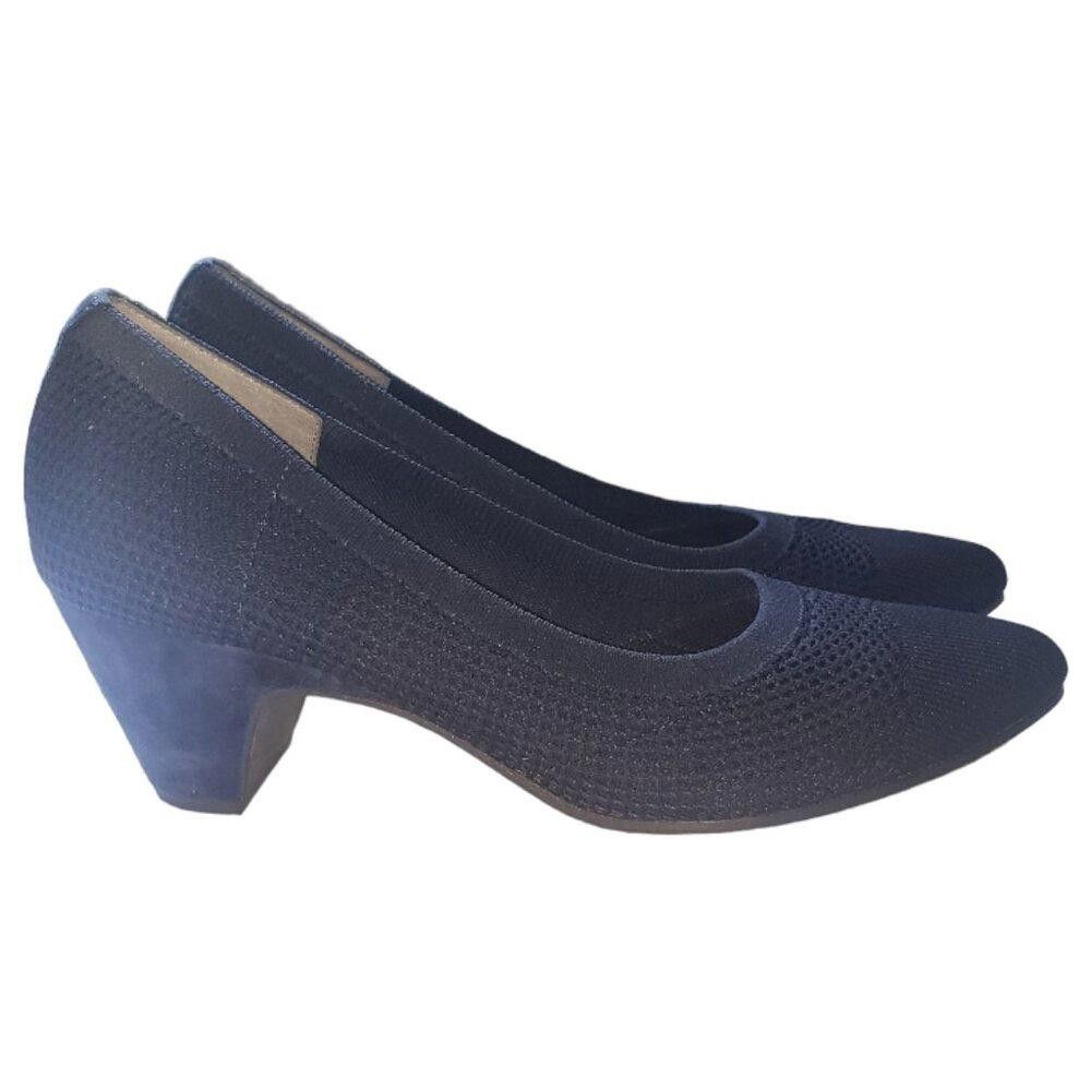 Eileen Fisher SH124 Eileen Fisher Navy Blue Mesh Pumps Size 10 Size US 10 / IT 40 - 7 Thumbnail