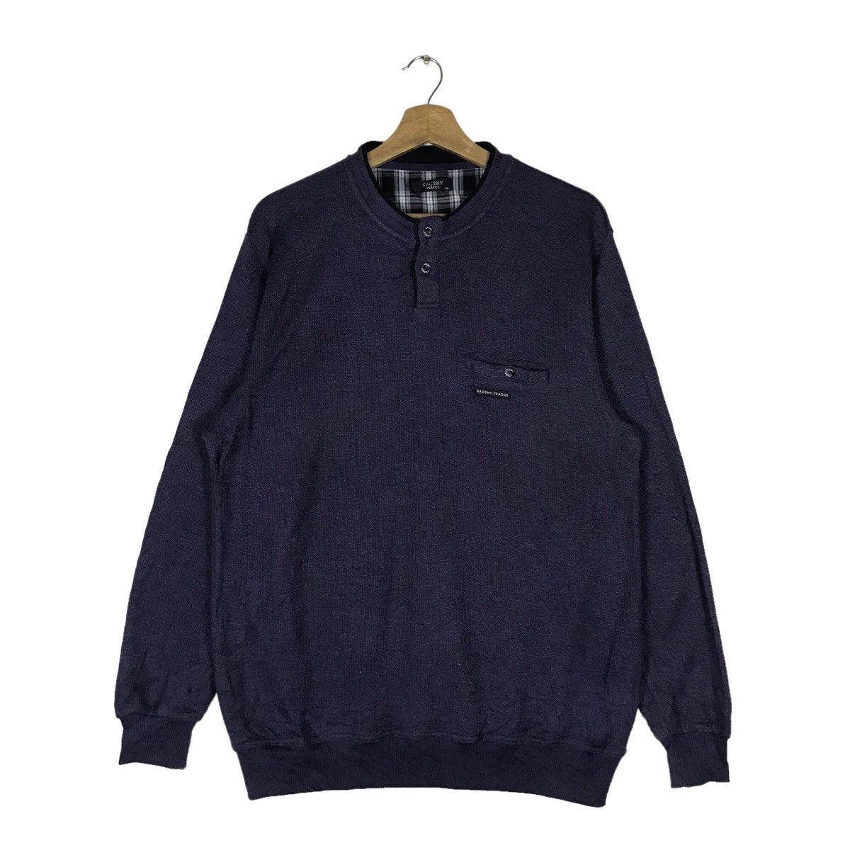 Issey Miyake Vintage SACSNY Y’SACCS Quarter Button Pullover Jumper Size US XL / EU 56 / 4 - 1 Thumbnail