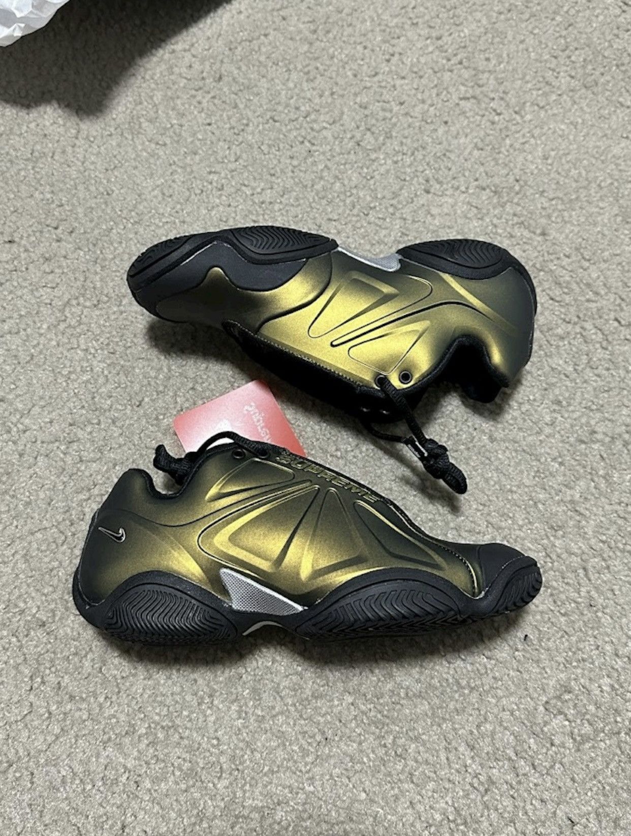 image of Nike Air Zoom Courtposite Sp Shoes in Metallic Gold, Women's (Size 5.5)