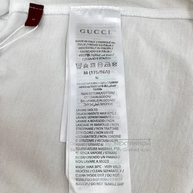 Gucci Gucci White logo letter print cotton round-neck short-slee Size US M / EU 48-50 / 2 - 7 Thumbnail
