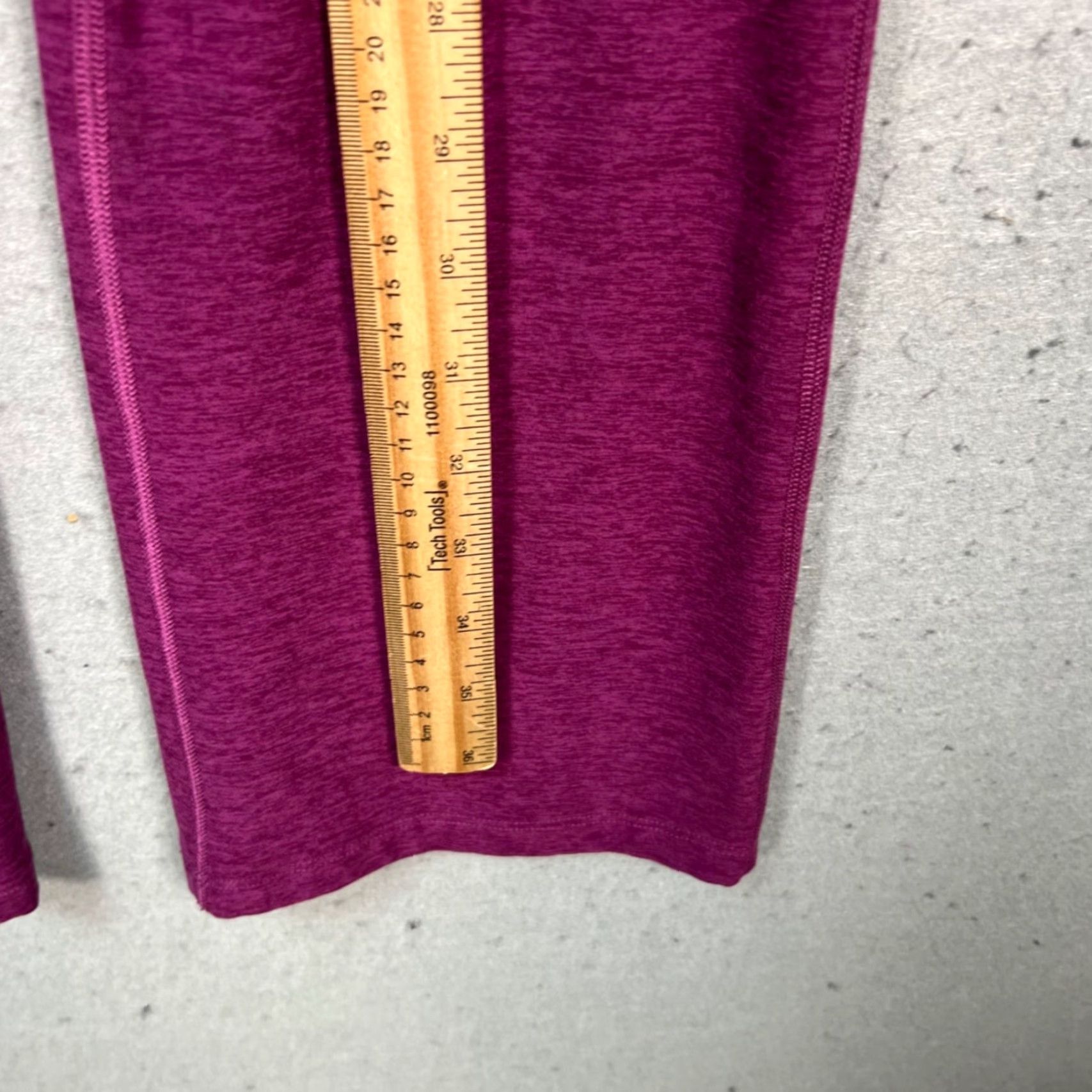 Beyond Yoga Beyond Yoga Womens XS Purple Heather High-Waist Flared Pants Athletic Yoga Slim Straight Ankle 29in Inseam Mens? Womens Size 26" / US 2 / IT 38 - 5 Thumbnail