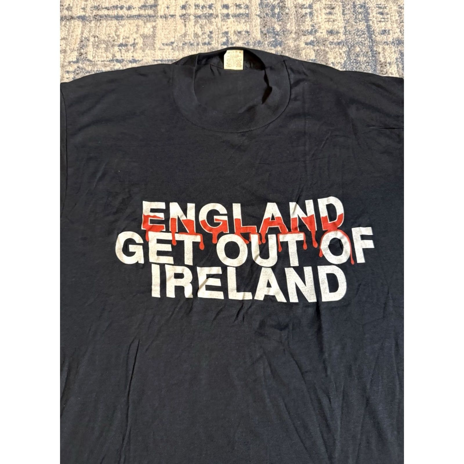 Vintage VINTAGE England Get Out Ireland T Shirt Sz L Noraid Sinn Fein The Troubles 80s Size US L / EU 52-54 / 3 - 2 Thumbnail