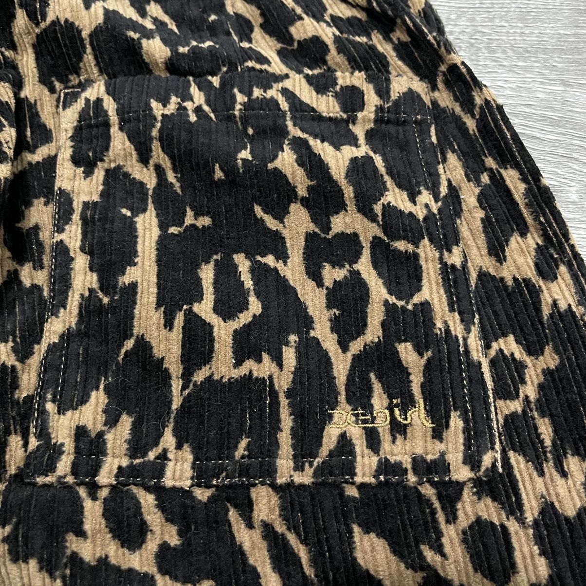 Japanese Brand X-GIRL Cargo Pocket Leopard Corduroy Pant Size US 26 / EU 42 - 11 Thumbnail