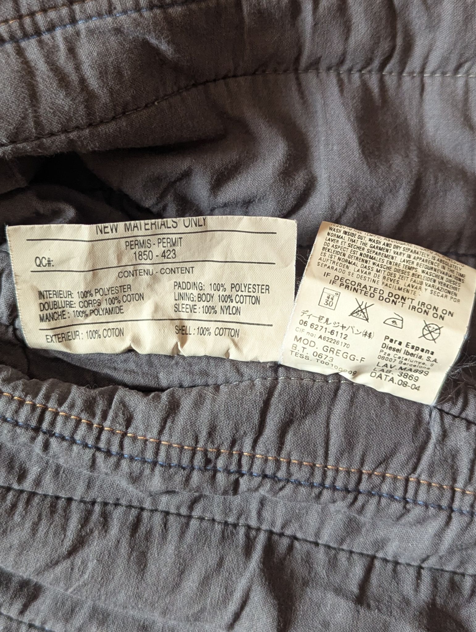 Diesel Vintage Diesel Denim Jacket Distressed Y2K Size US XXL / EU 58 / 5 - 16 Thumbnail
