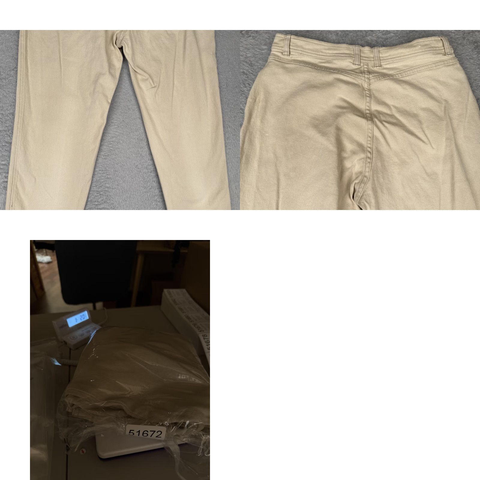 Bill Blass Bill Blass Jeans Women 12 Beige Khaki Stretch Denim High Rise Straight Leg 31x28 Size 34" / US 12 / IT 48 - 10 Thumbnail
