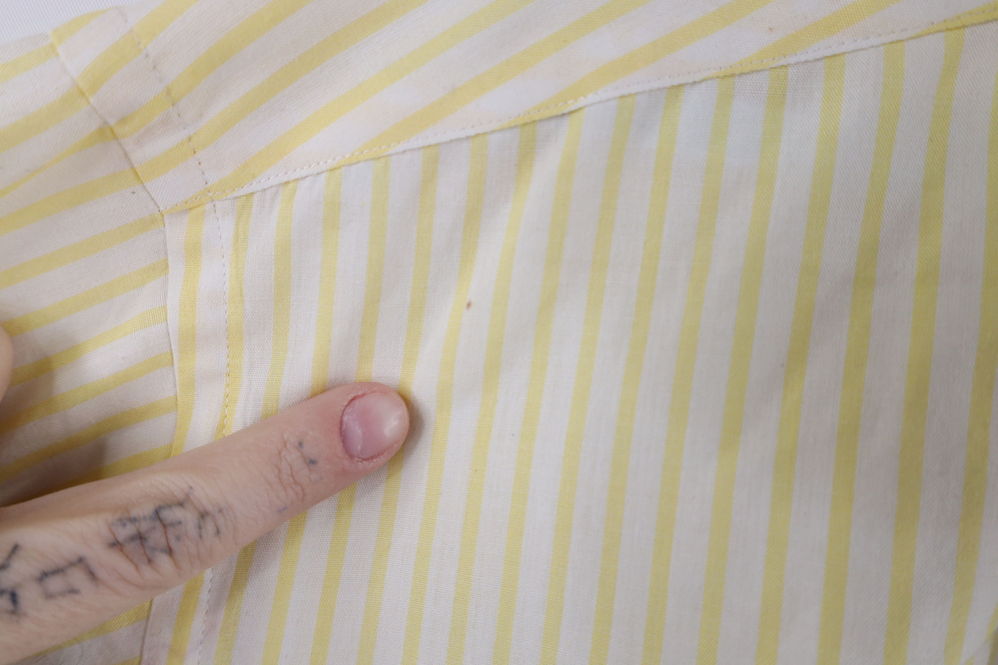 Lands' End × Vintage Vintage 90s Lands End Collared Button Down Shirt Yellow Size US M / EU 48-50 / 2 - 7 Thumbnail