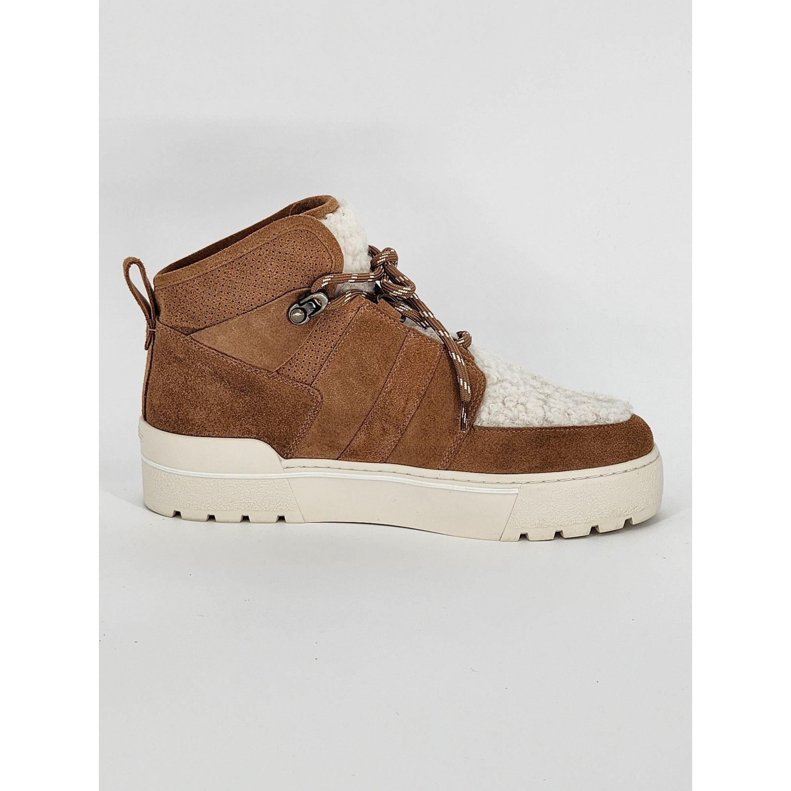 J/Slides J/Slides High-Top Faux Shearling & Suede Sneakers Size 8.5 Size US 8.5 / IT 38.5 - 10 Thumbnail