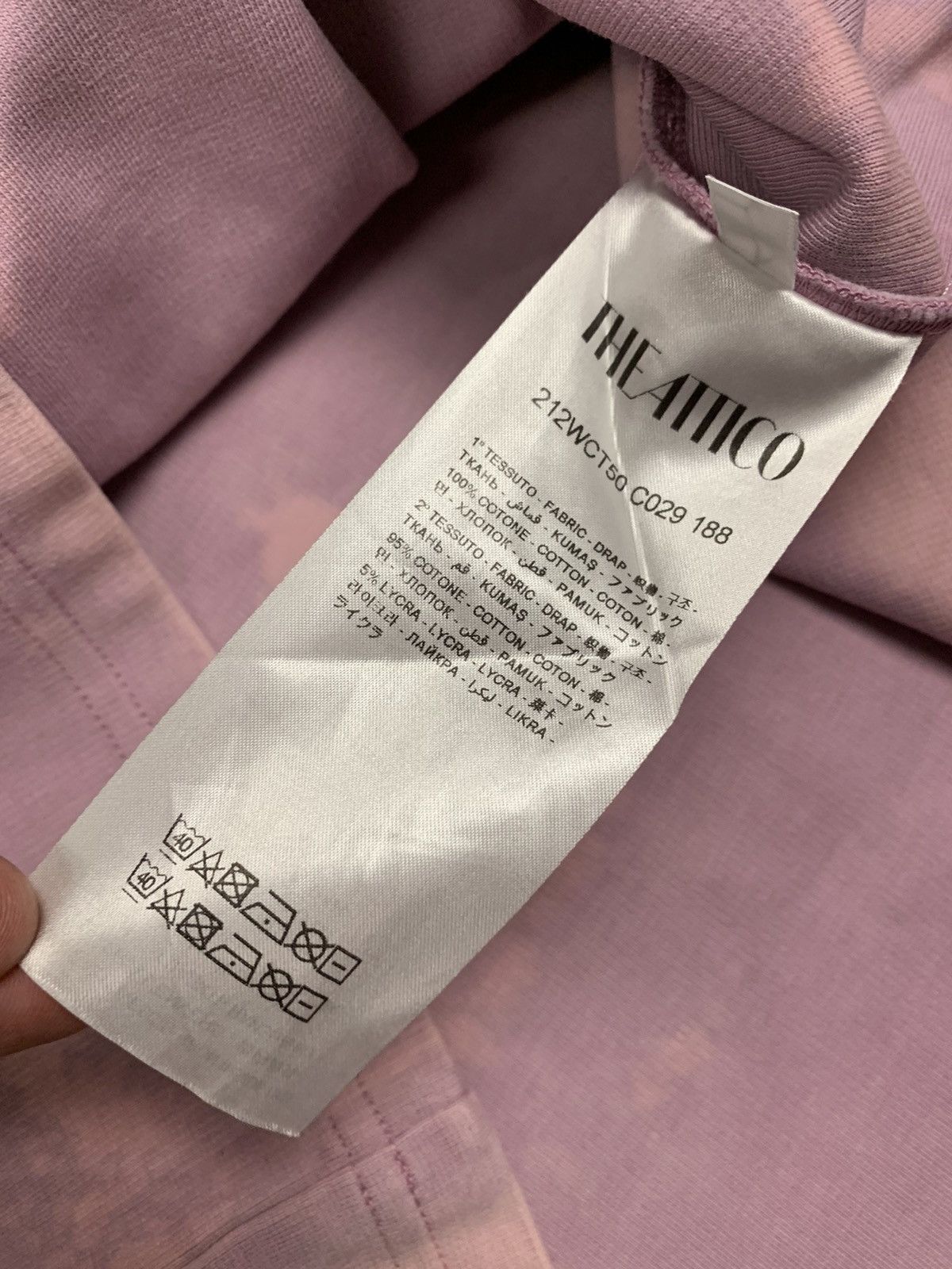 Other The Attico Pink Custom Spray T-shirt Size US L / EU 52-54 / 3 - 5 Thumbnail